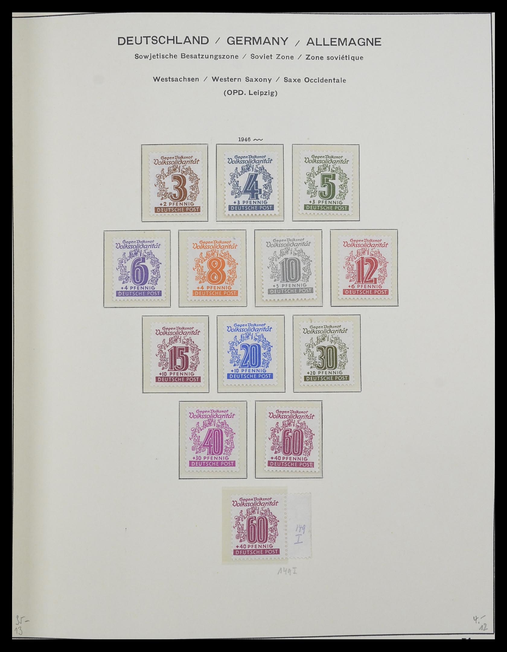 33281 011 - Stamp collection 33281 DDR 1945-1990.