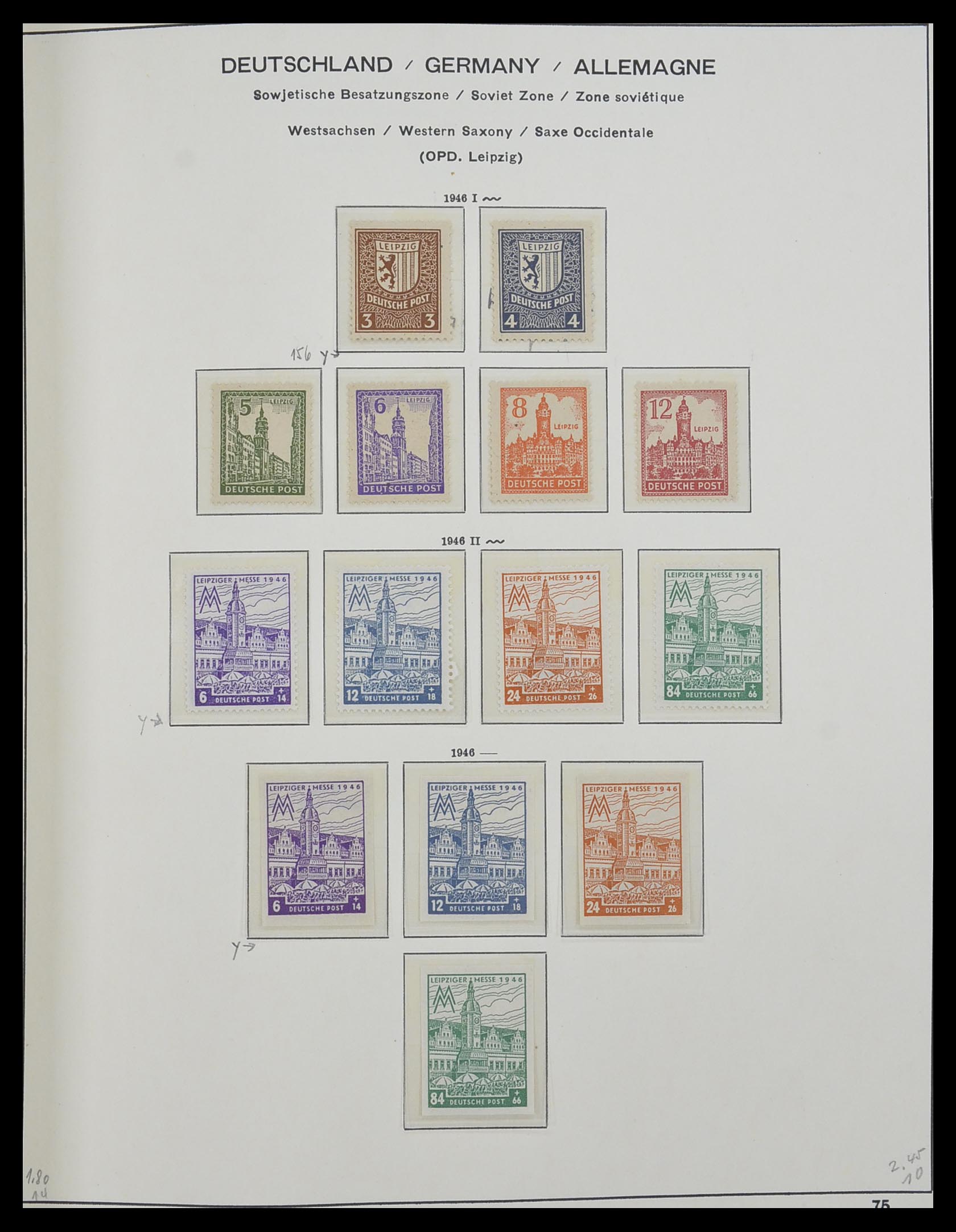 33281 012 - Stamp collection 33281 DDR 1945-1990.