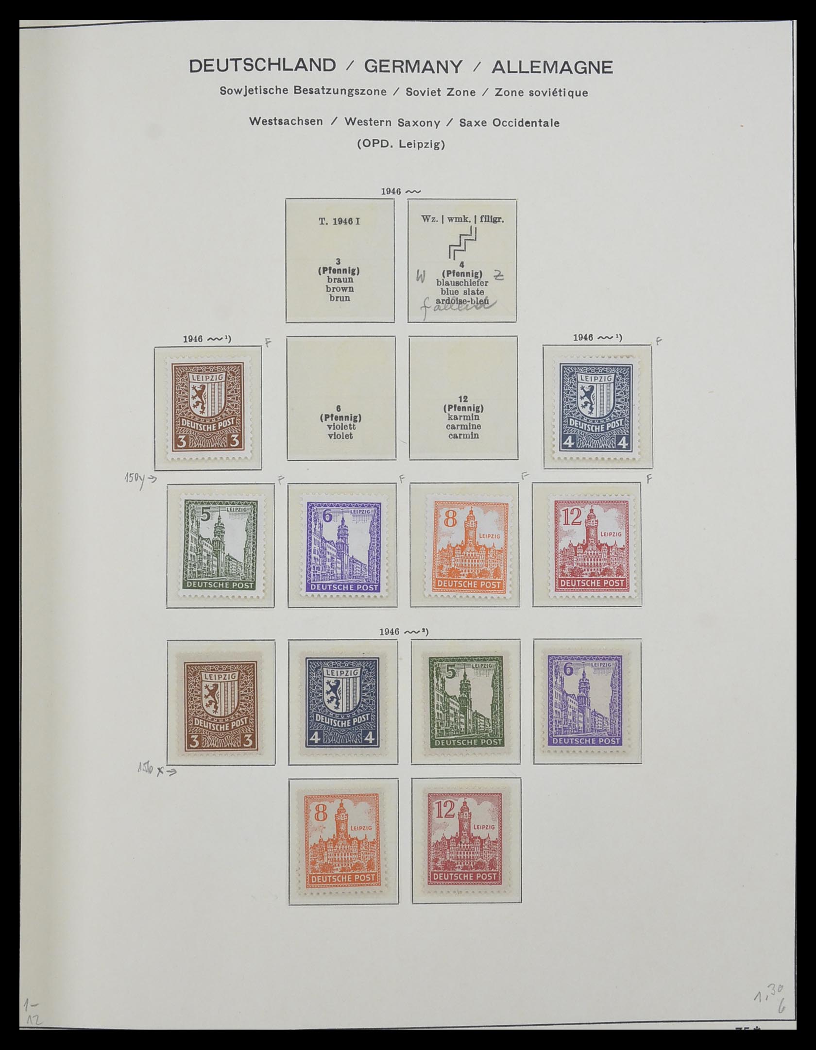 33281 013 - Stamp collection 33281 DDR 1945-1990.