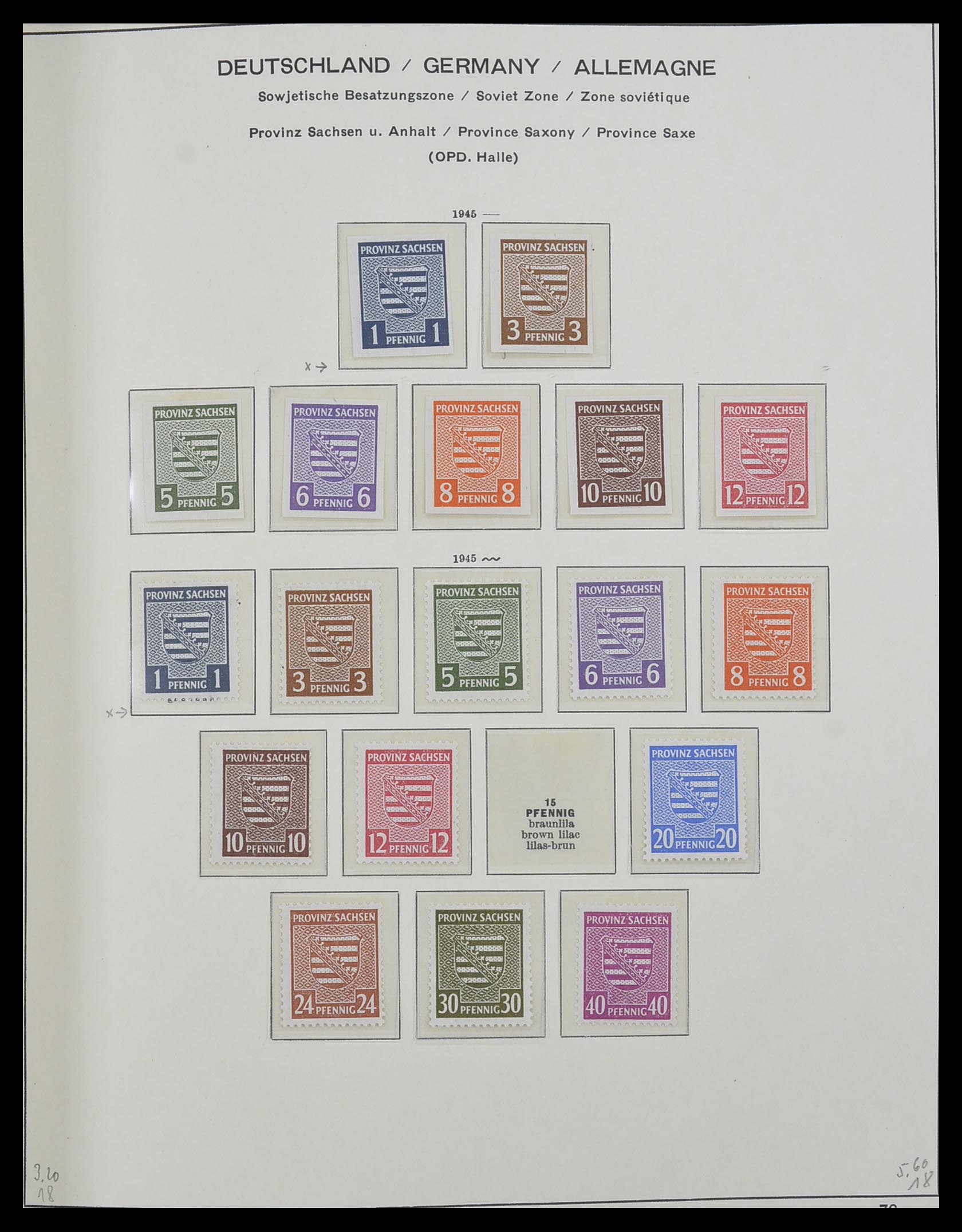 33281 016 - Stamp collection 33281 DDR 1945-1990.