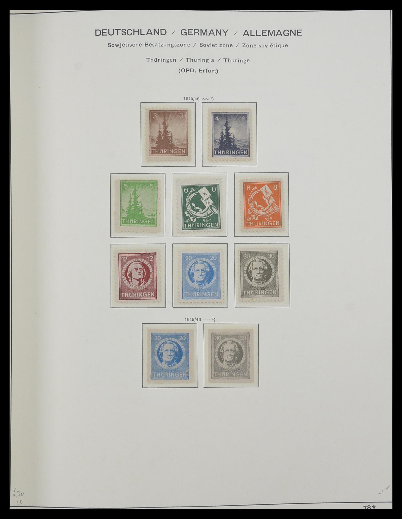 33281 020 - Stamp collection 33281 DDR 1945-1990.