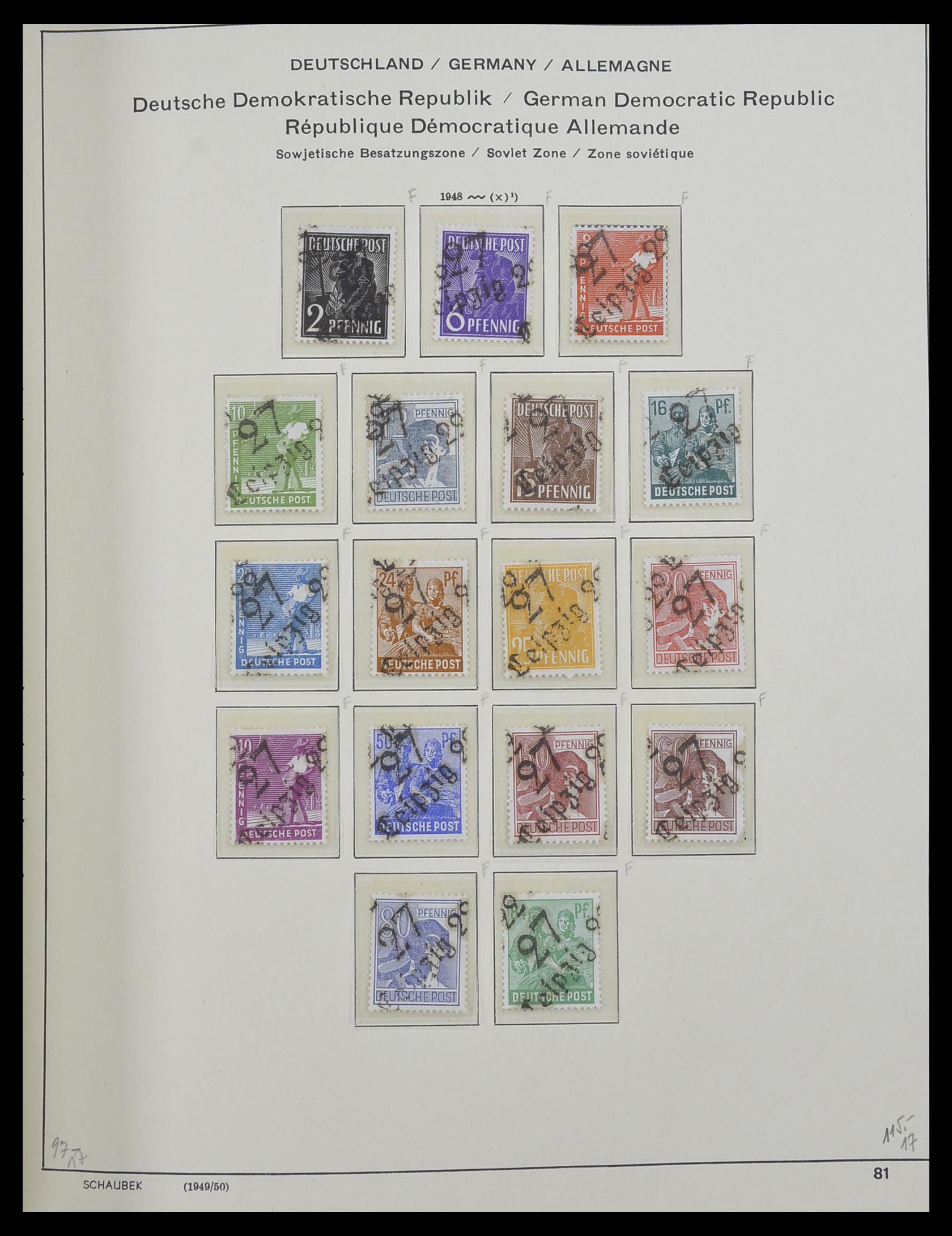 33281 026 - Stamp collection 33281 DDR 1945-1990.