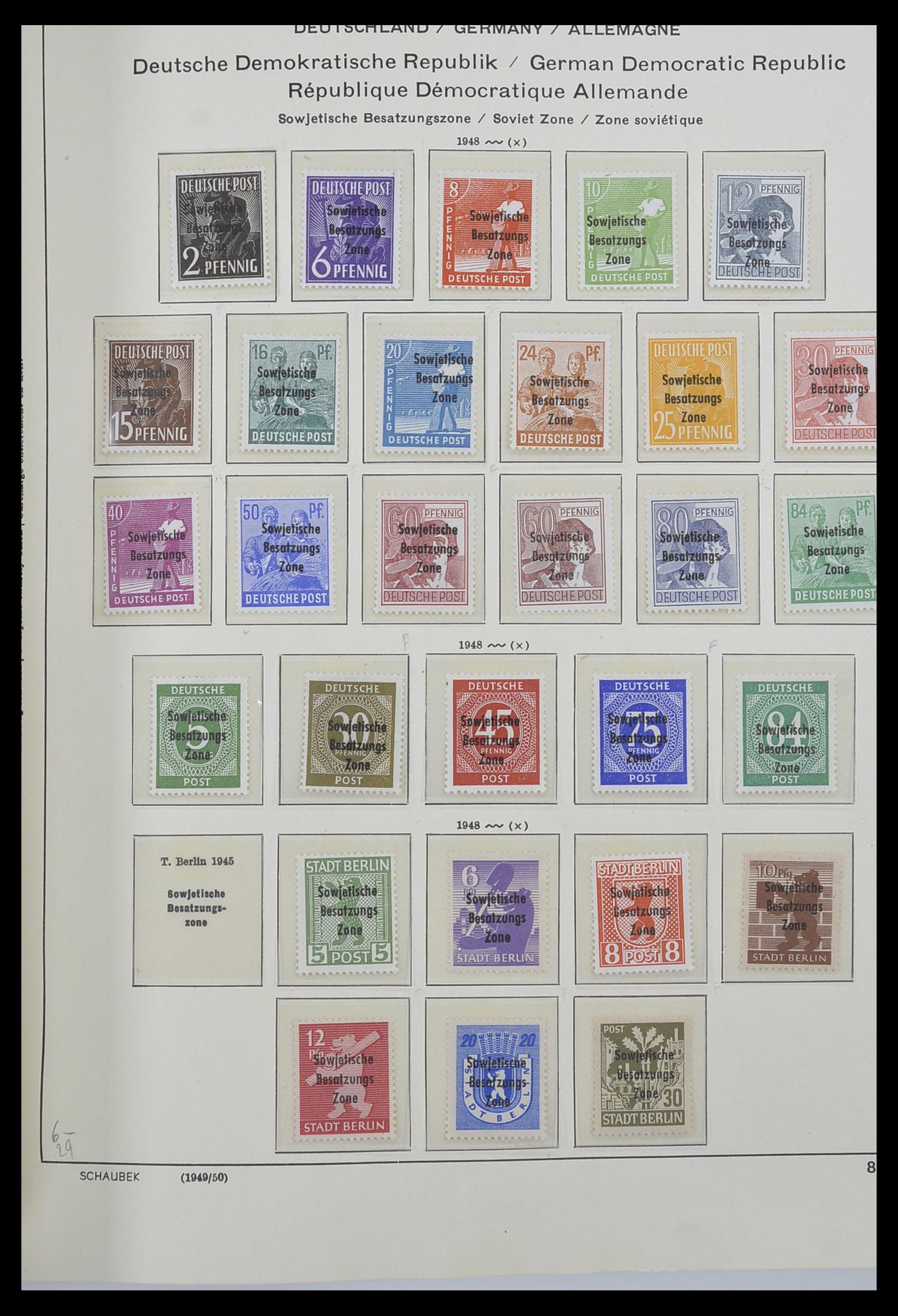 33281 028 - Stamp collection 33281 DDR 1945-1990.