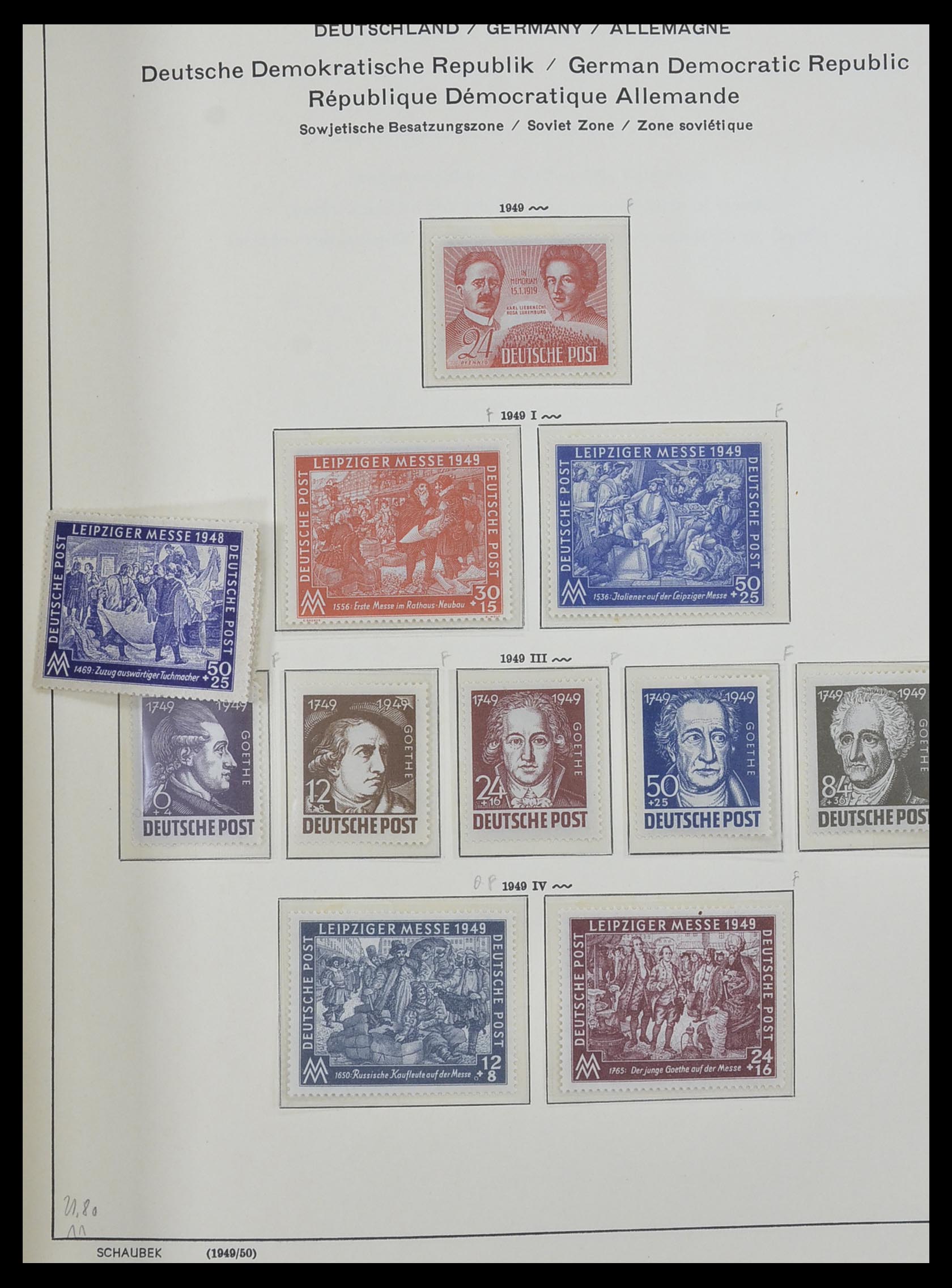 33281 031 - Stamp collection 33281 DDR 1945-1990.