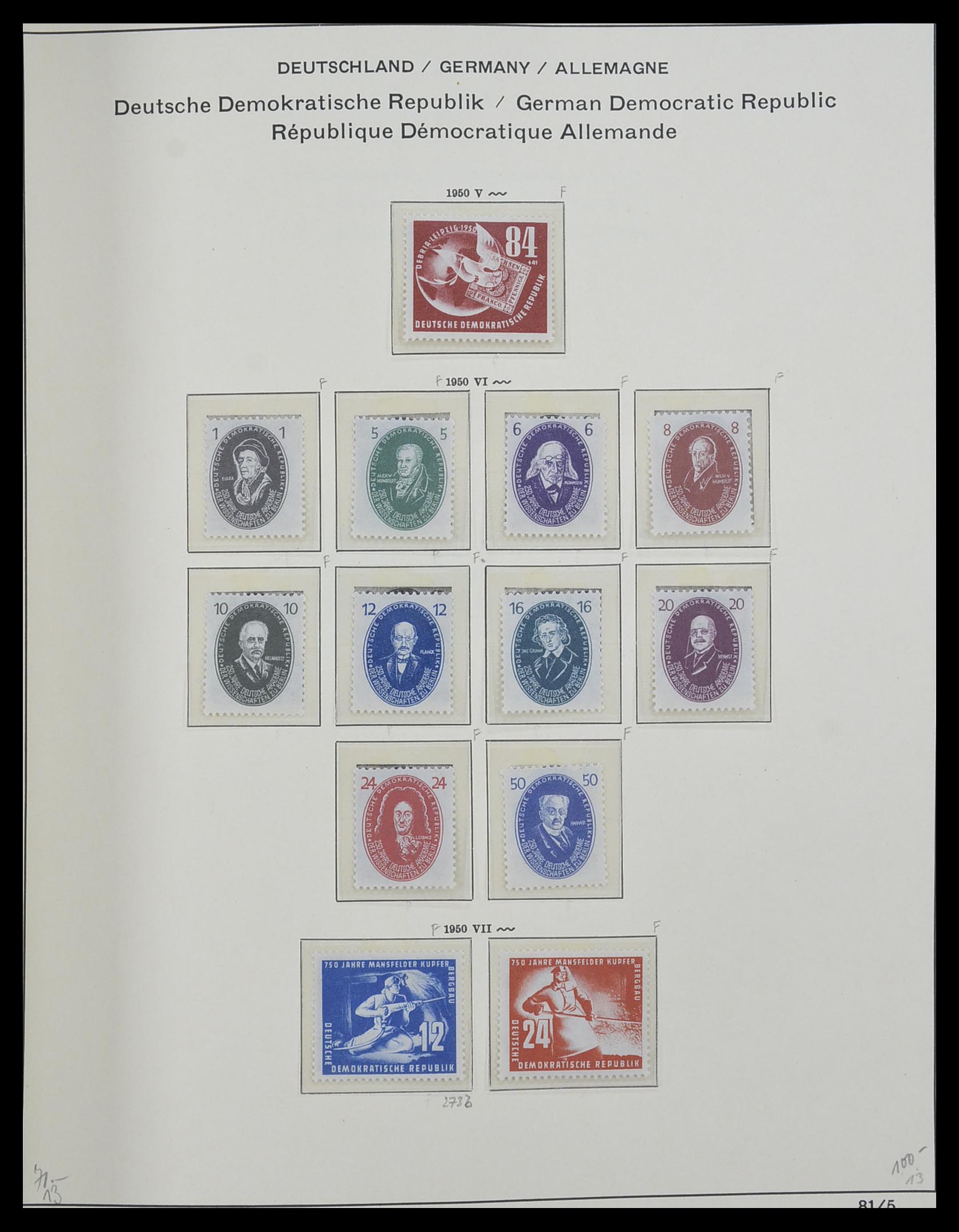 33281 034 - Stamp collection 33281 DDR 1945-1990.