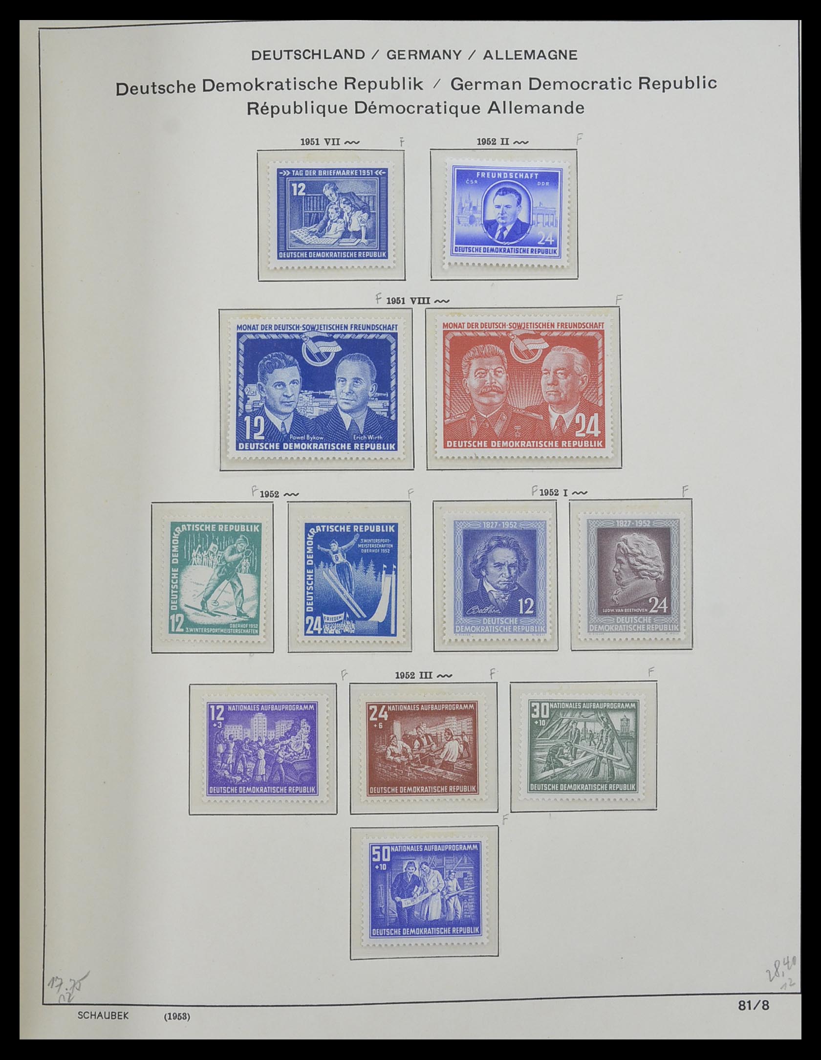 33281 038 - Stamp collection 33281 DDR 1945-1990.