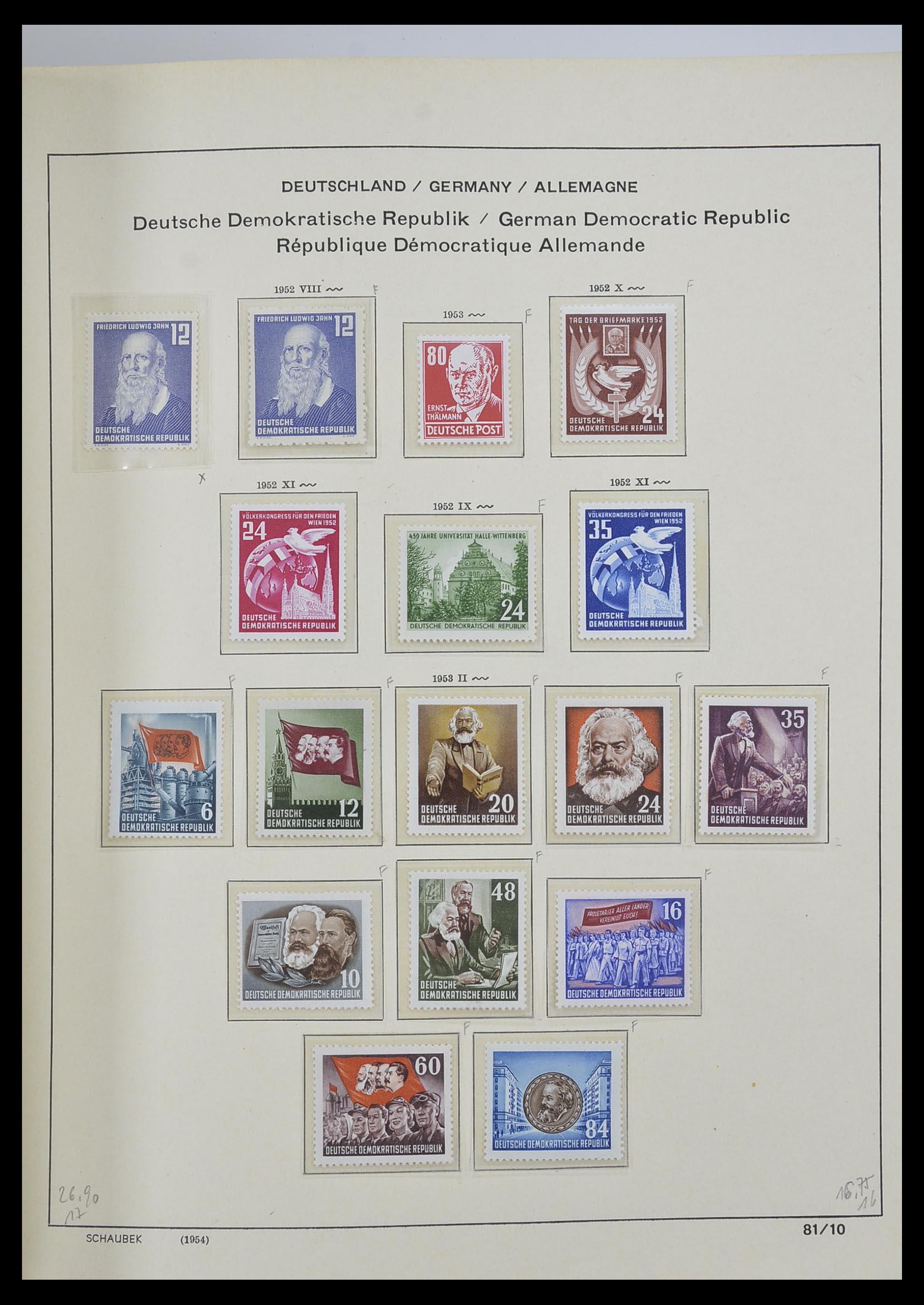 33281 040 - Postzegelverzameling 33281 DDR 1945-1990.