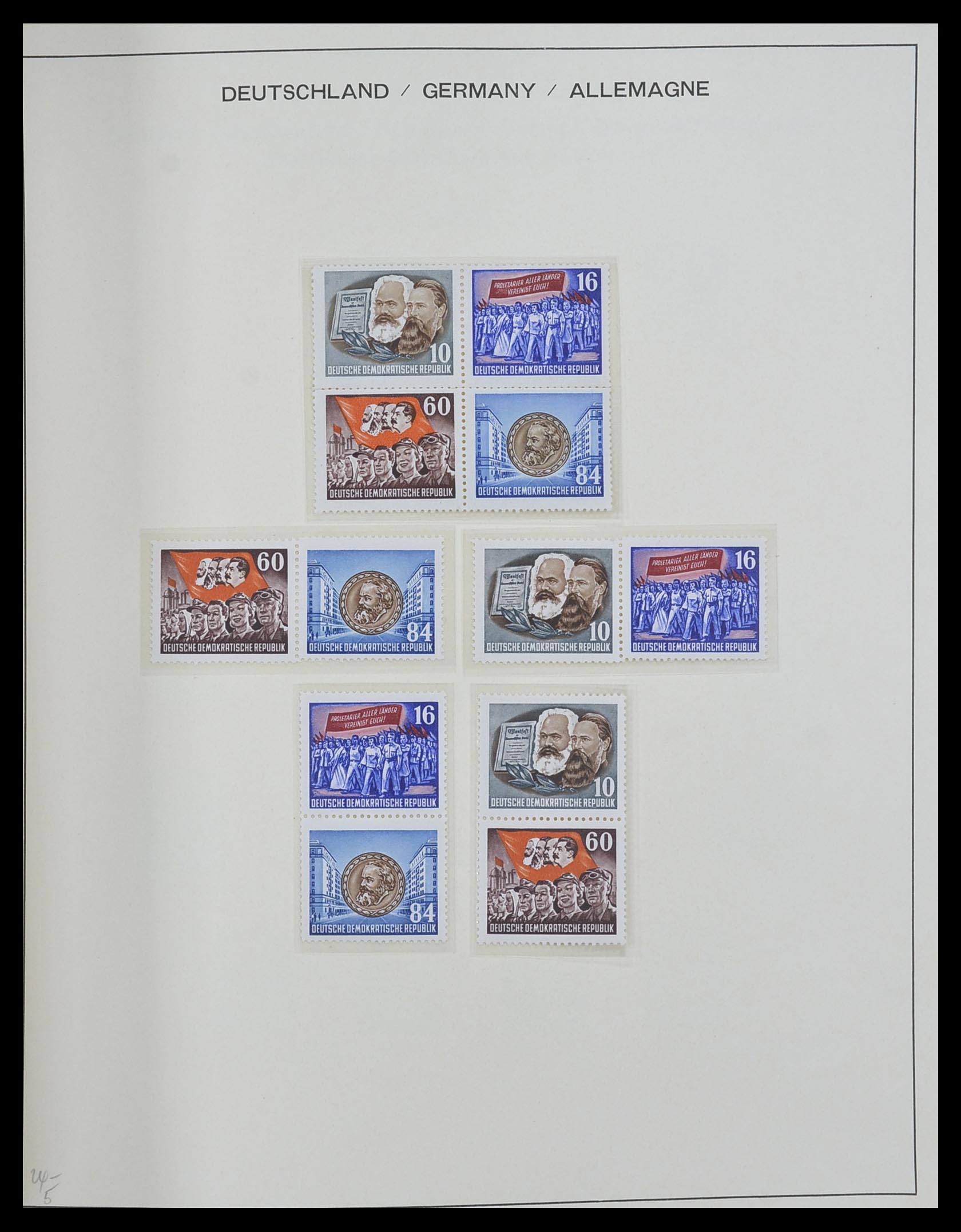 33281 050 - Stamp collection 33281 DDR 1945-1990.