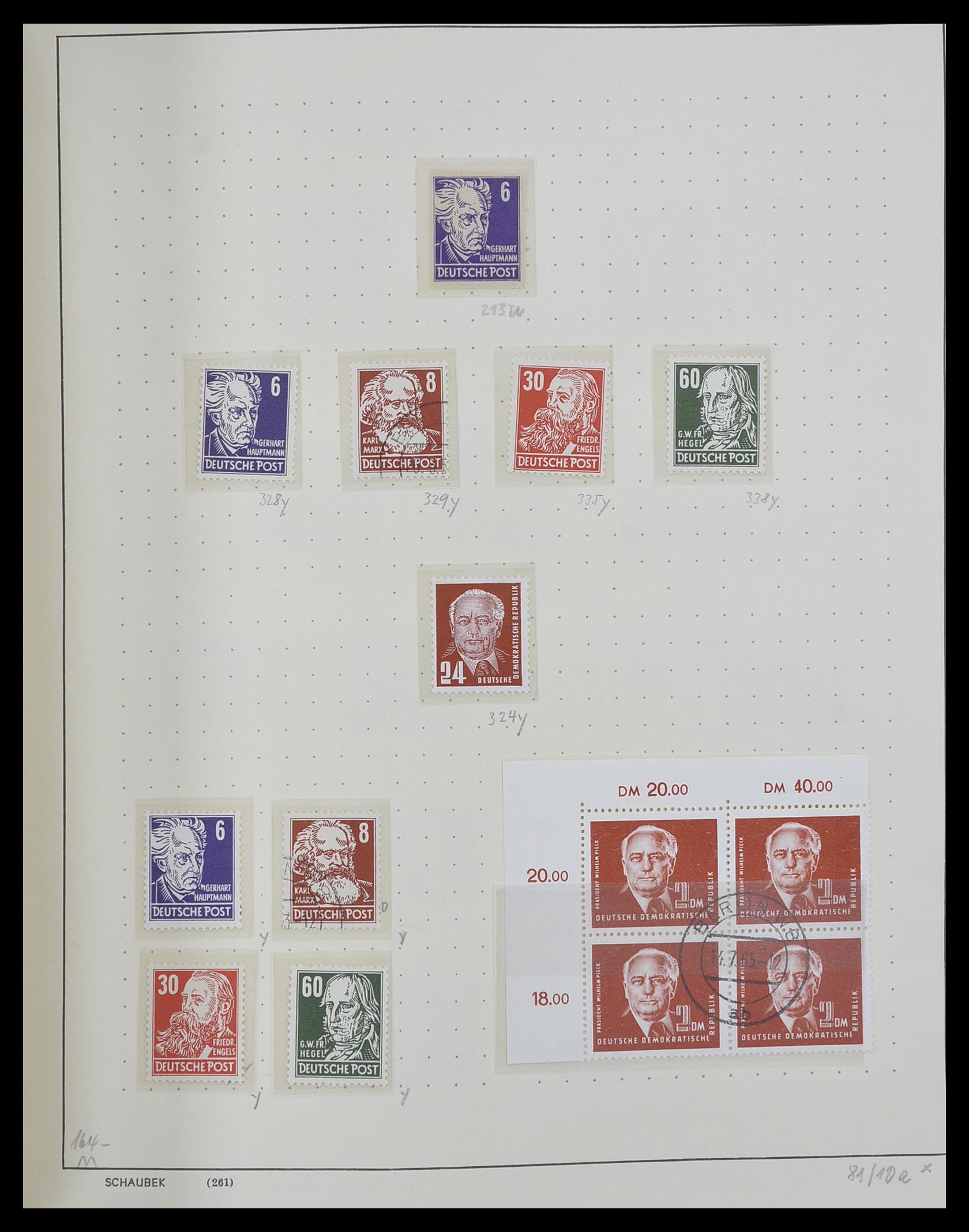 33281 052 - Stamp collection 33281 DDR 1945-1990.