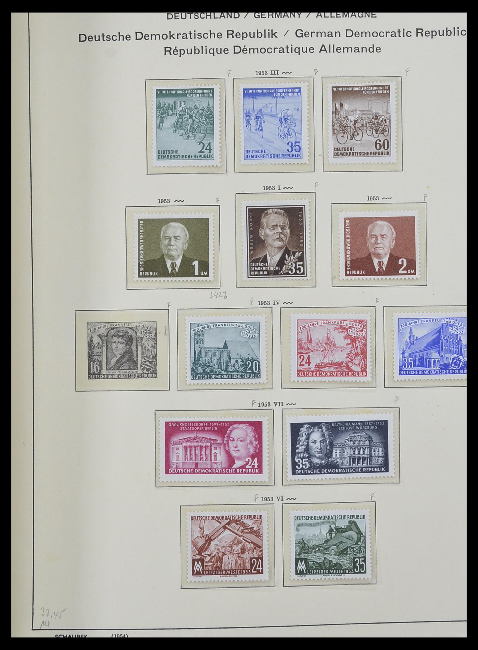 33281 053 - Stamp collection 33281 DDR 1945-1990.