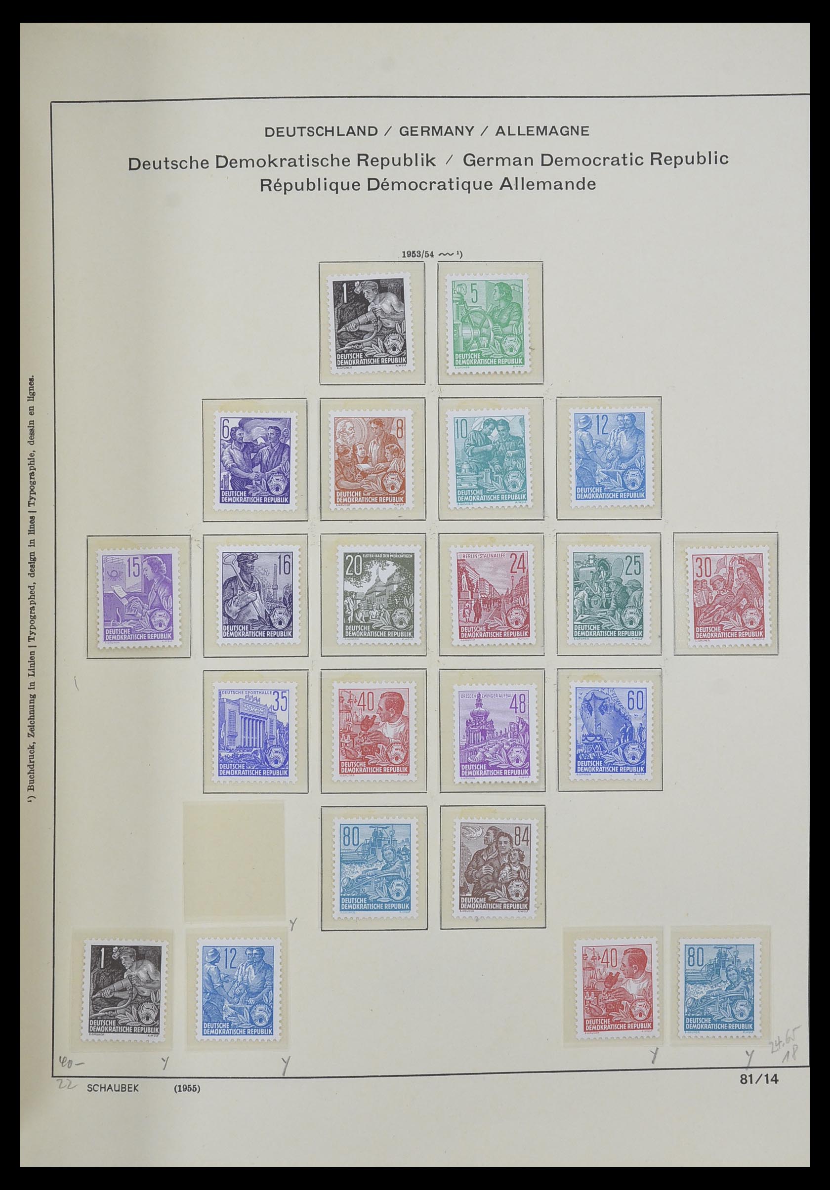 33281 056 - Stamp collection 33281 DDR 1945-1990.
