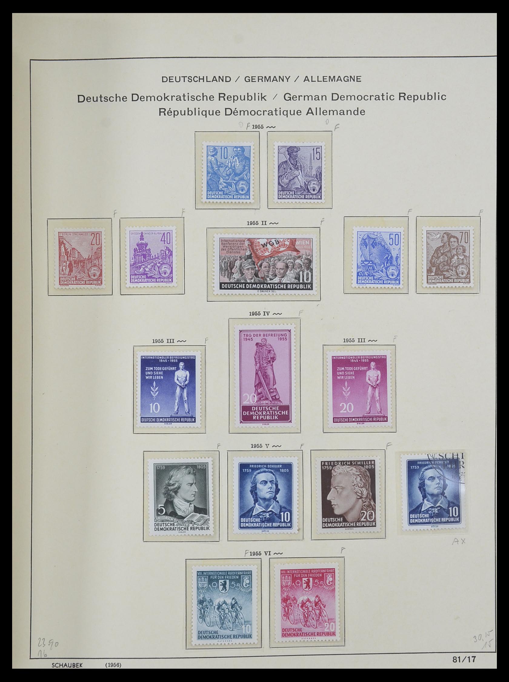 33281 059 - Stamp collection 33281 DDR 1945-1990.