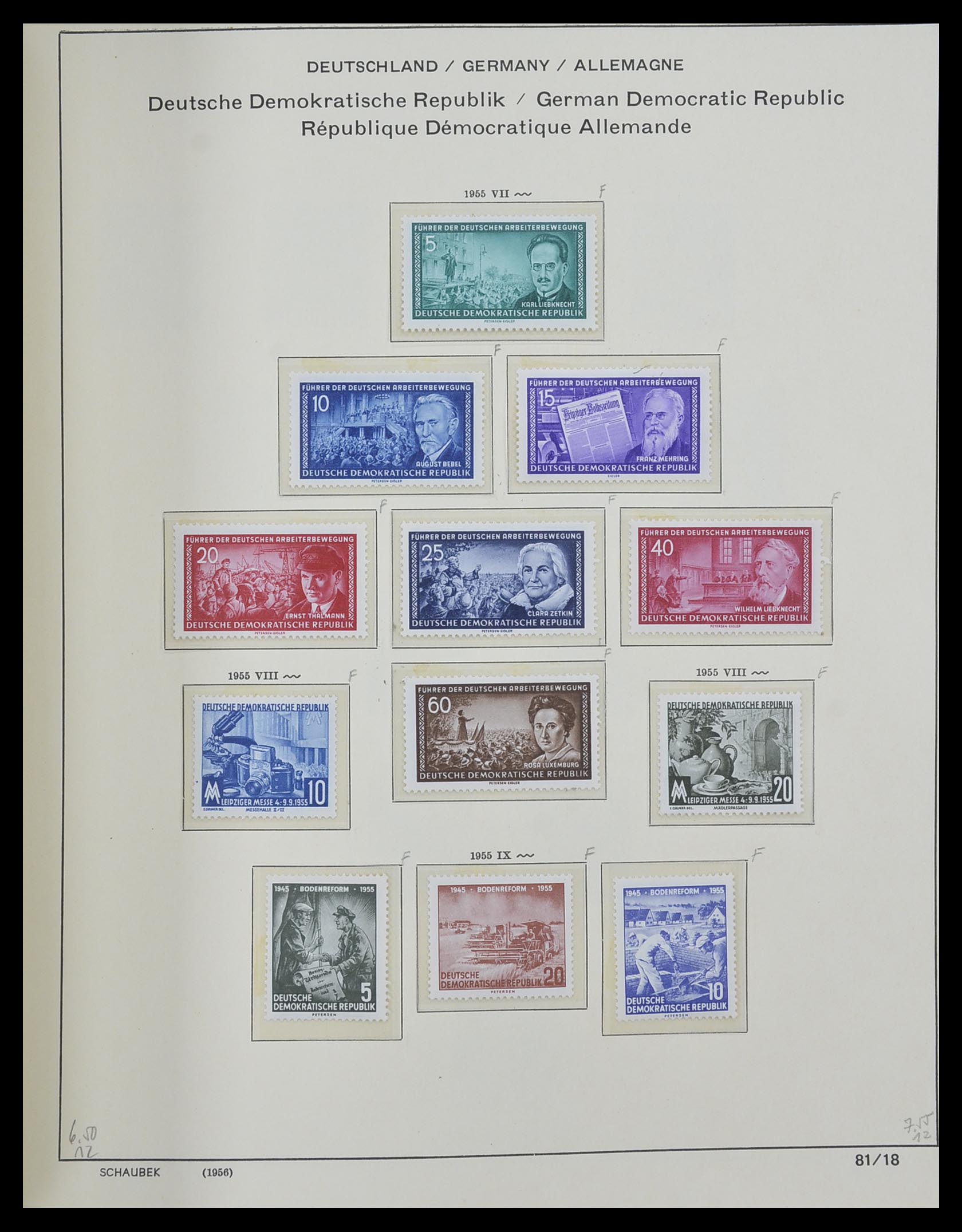 33281 062 - Stamp collection 33281 DDR 1945-1990.