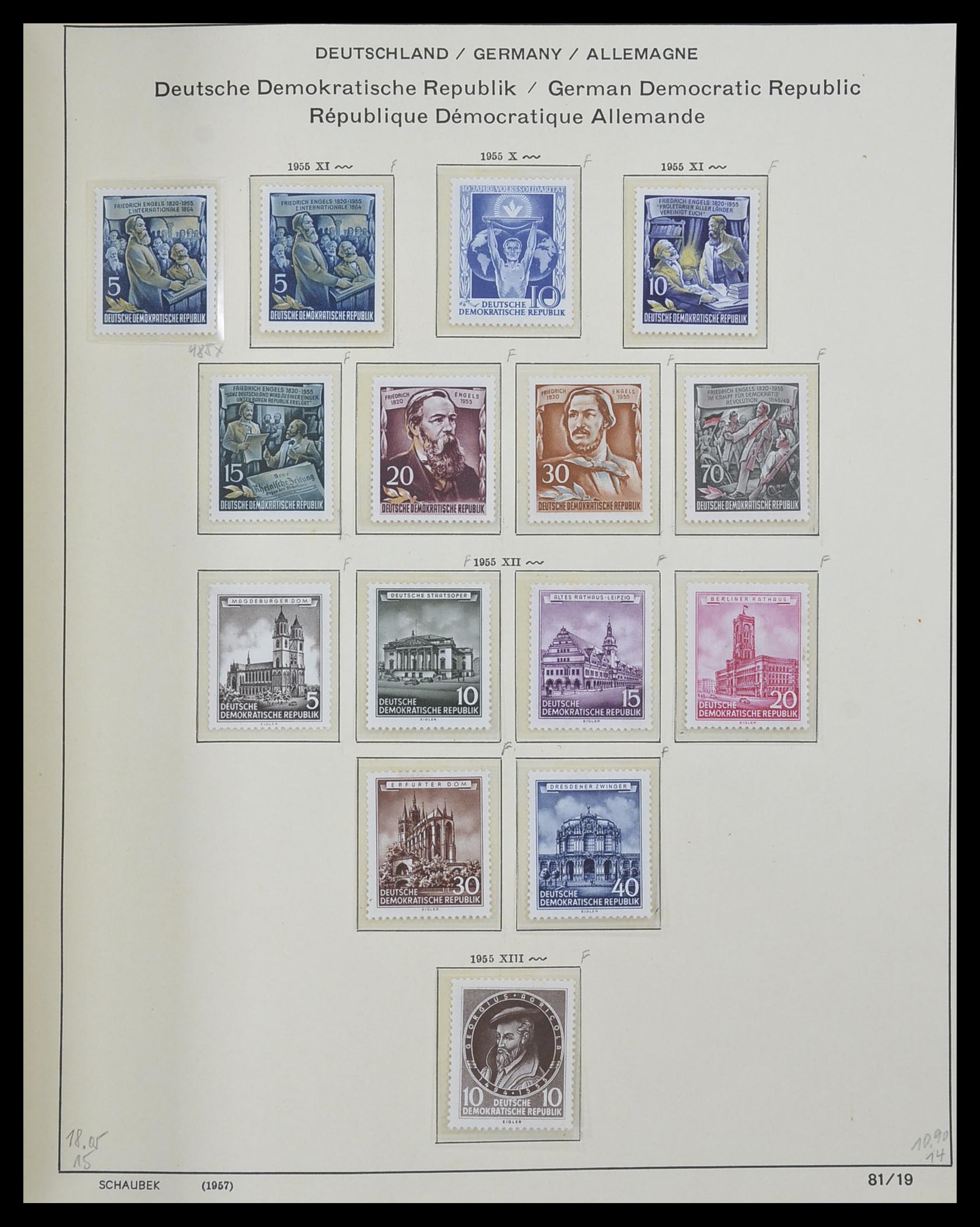 33281 063 - Stamp collection 33281 DDR 1945-1990.
