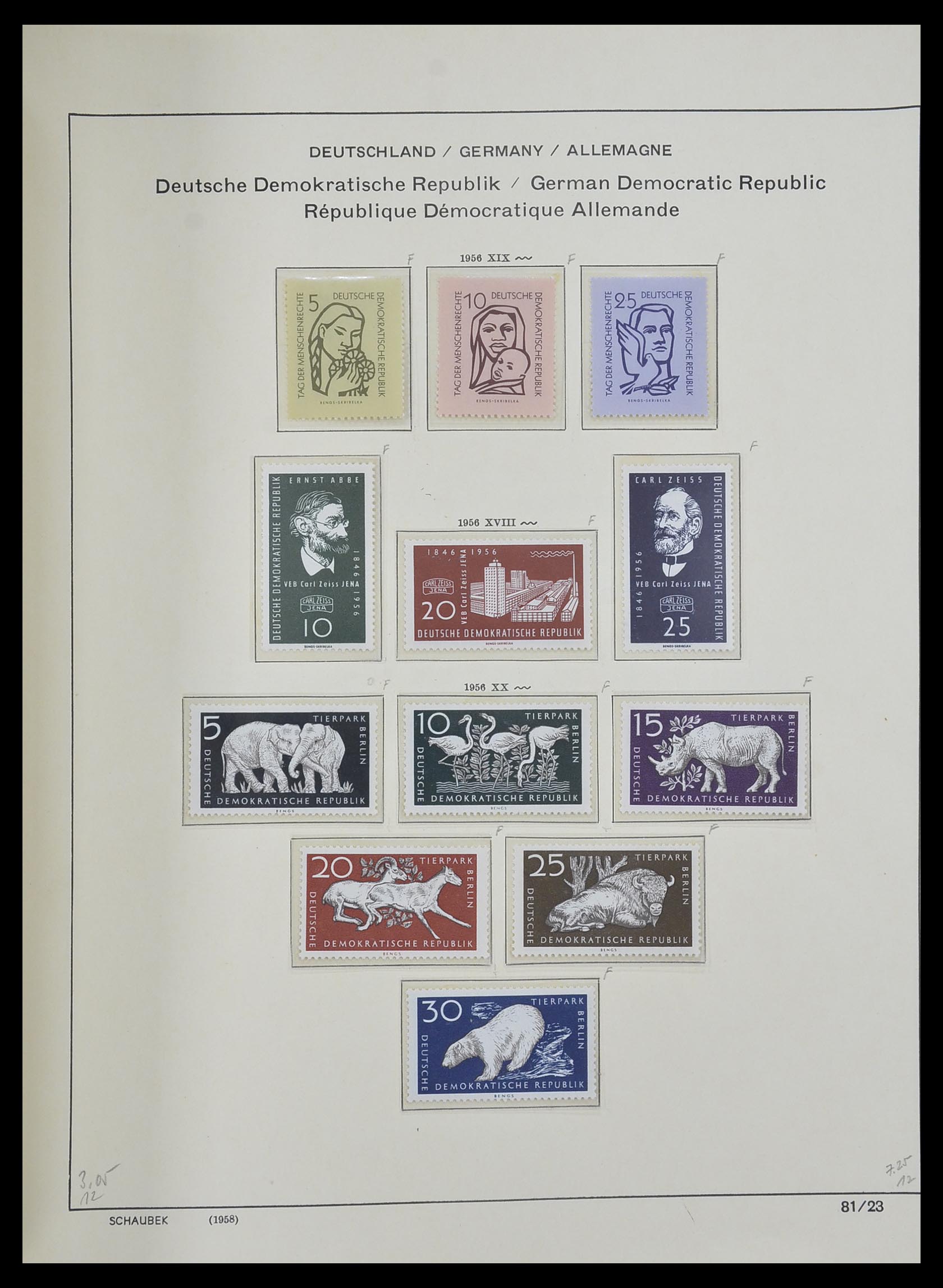 33281 071 - Stamp collection 33281 DDR 1945-1990.