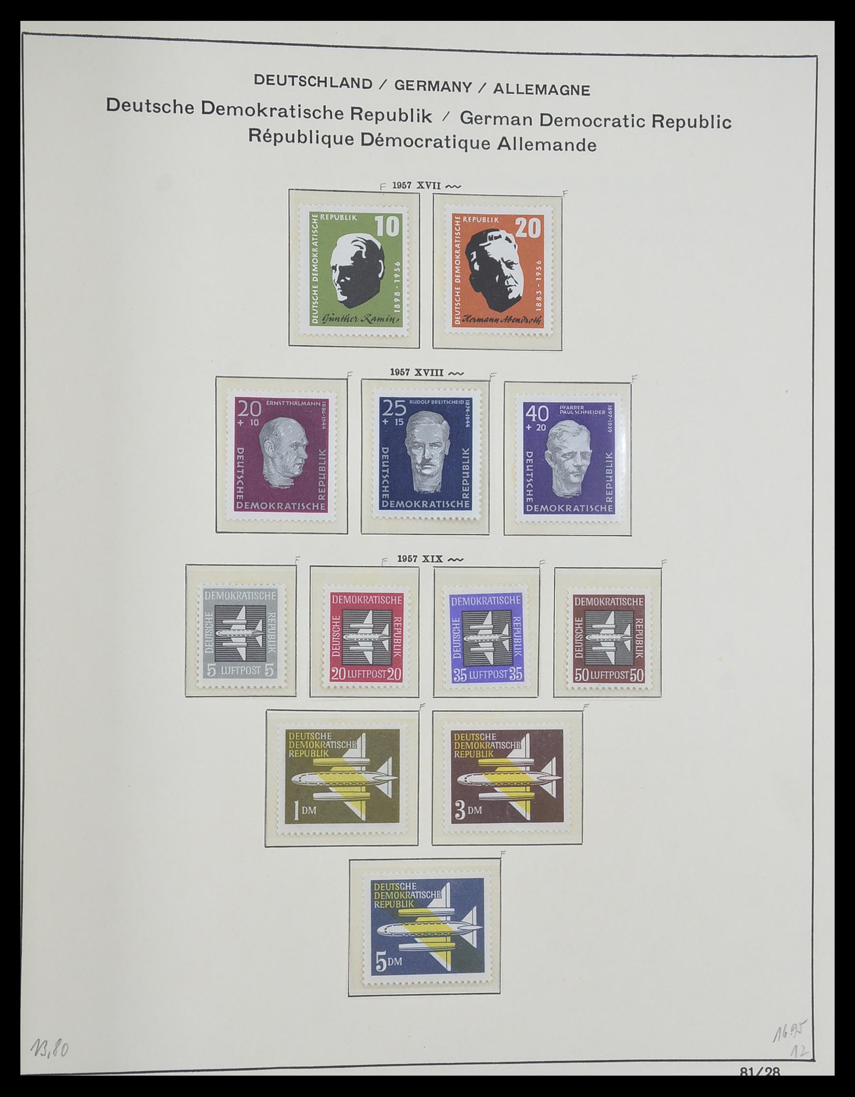33281 092 - Stamp collection 33281 DDR 1945-1990.