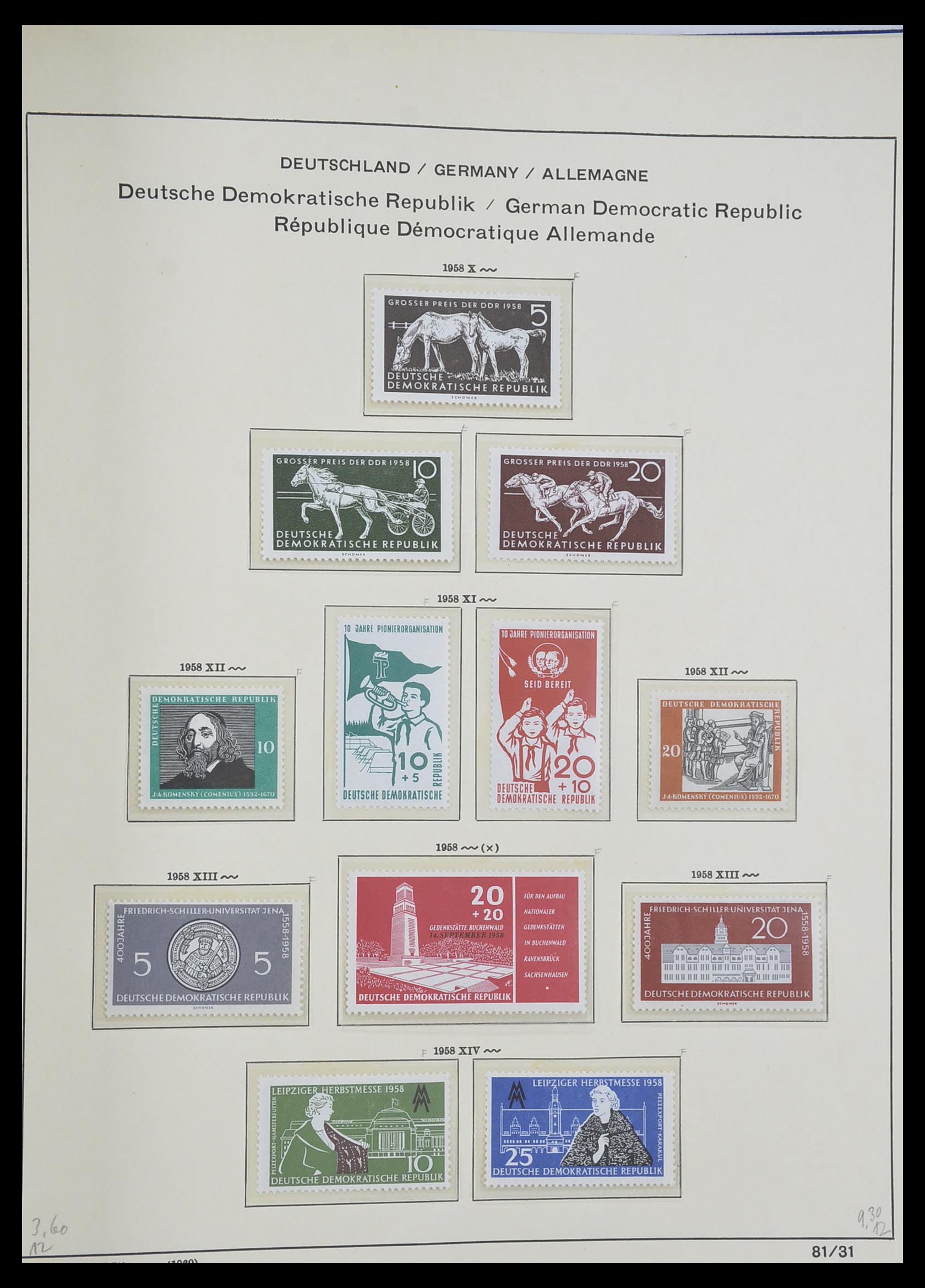 33281 096 - Stamp collection 33281 DDR 1945-1990.