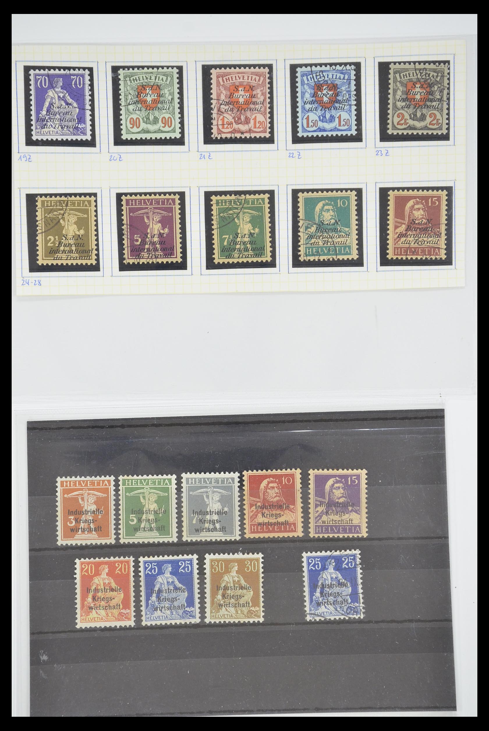 33284 008 - Stamp collection 33284 Switzerland better issues 1900-1995.