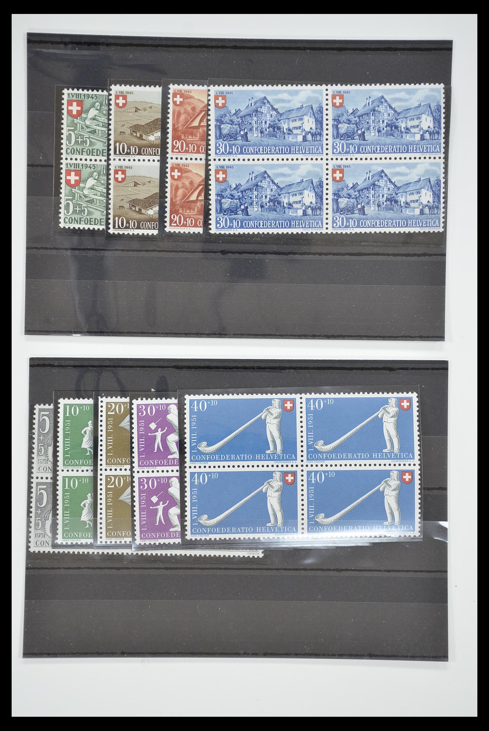 33284 024 - Stamp collection 33284 Switzerland better issues 1900-1995.