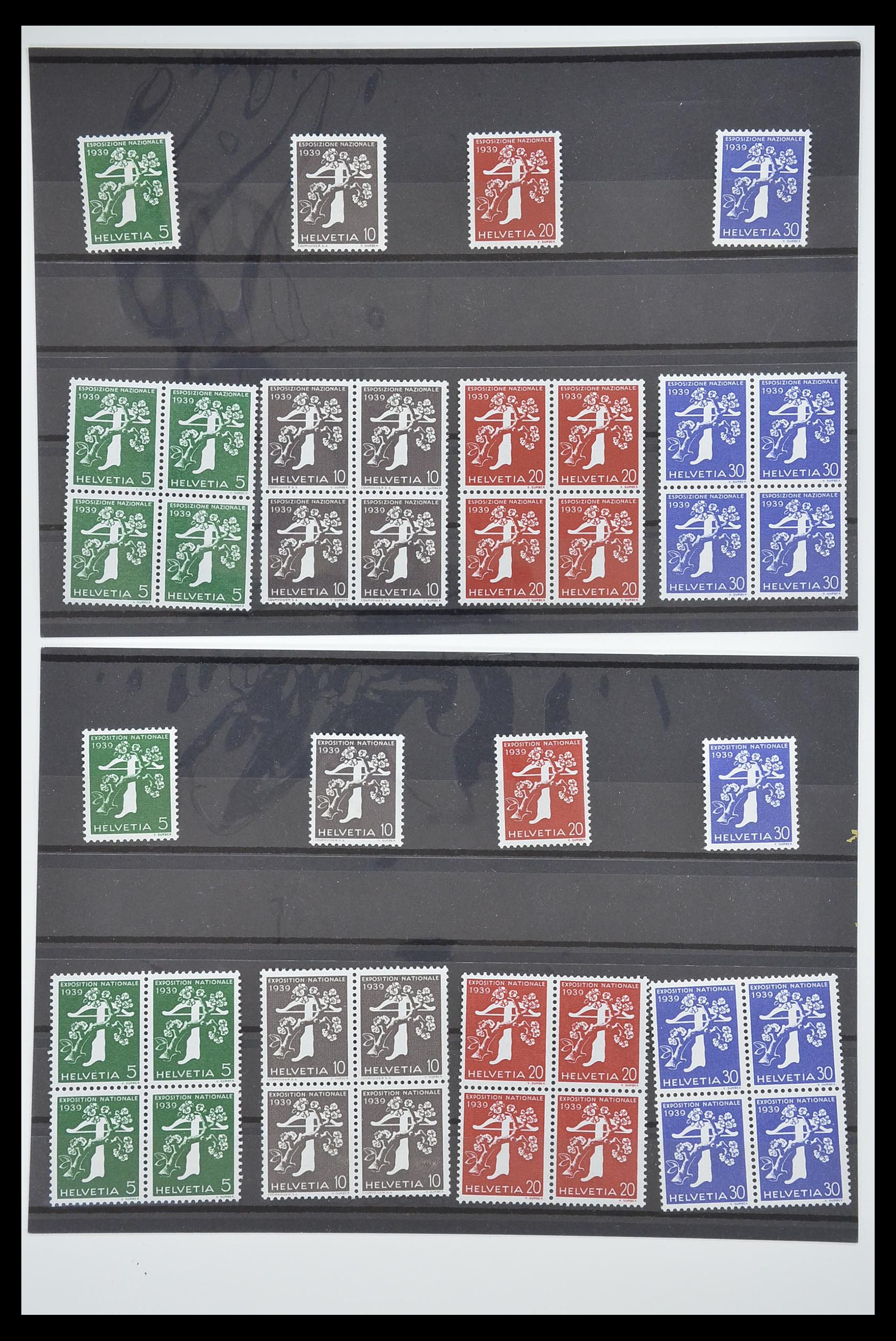33284 029 - Stamp collection 33284 Switzerland better issues 1900-1995.