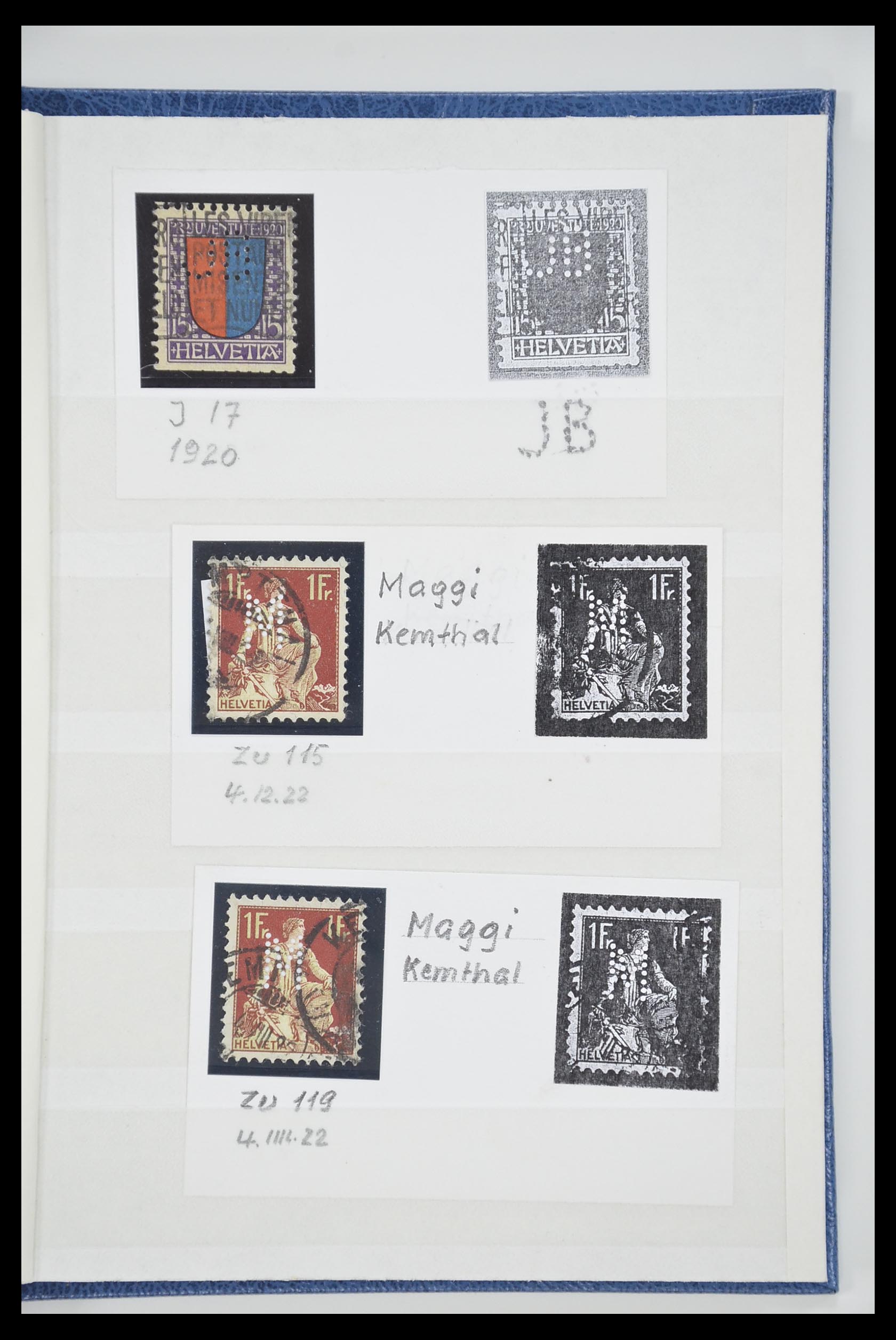 33284 038 - Postzegelverzameling 33284 Zwitserland betere uitgaven 1900-1995.
