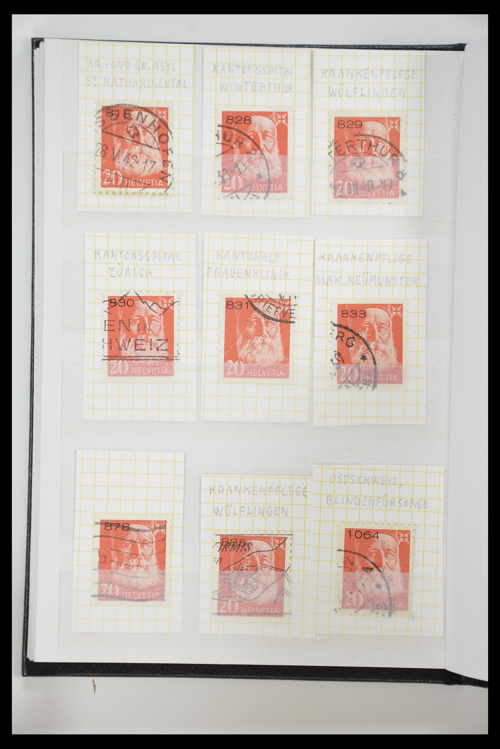 33284 067 - Stamp collection 33284 Switzerland better issues 1900-1995.