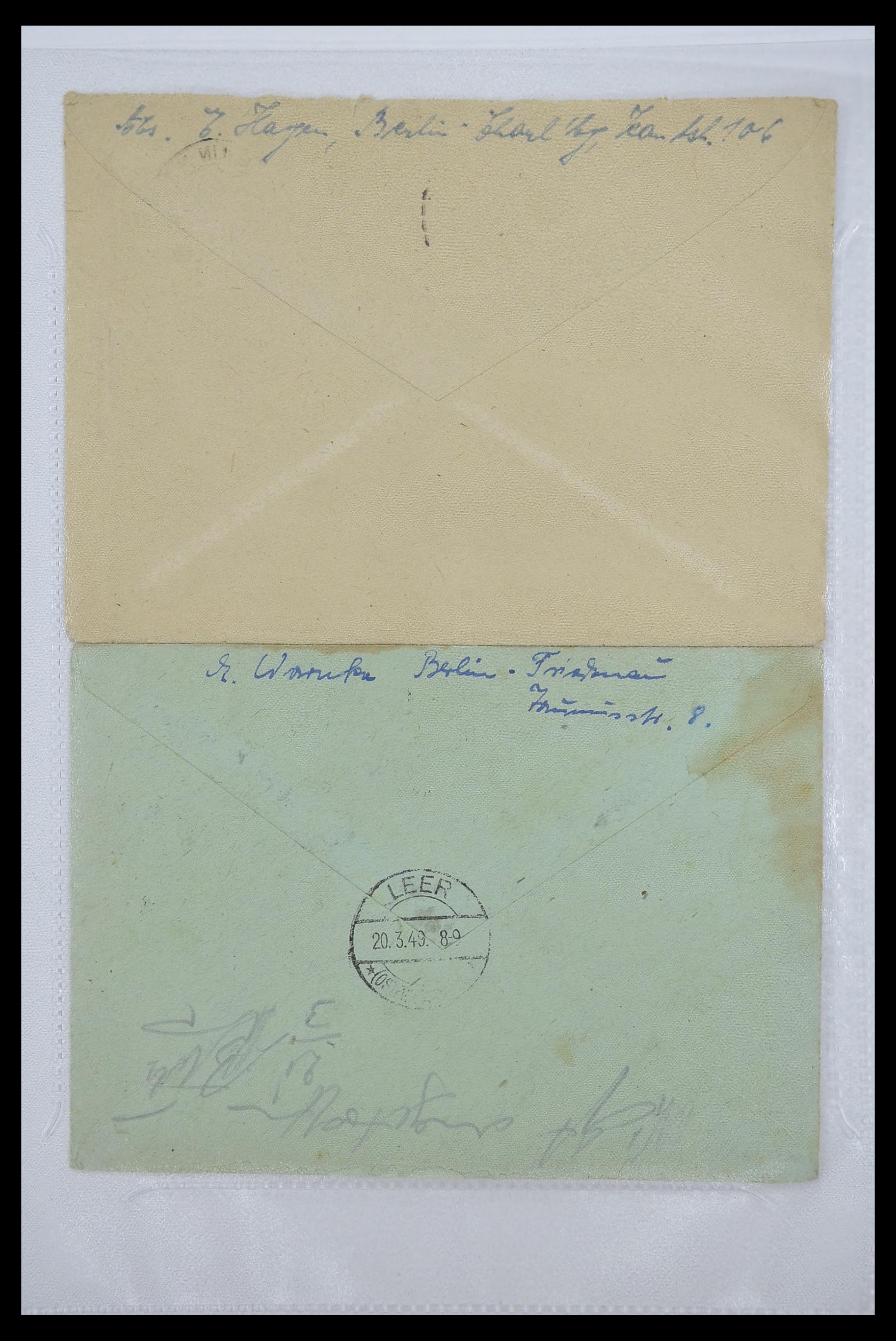 33290 010 - Postzegelverzameling 33290 Berlijn brieven 1948-1957.
