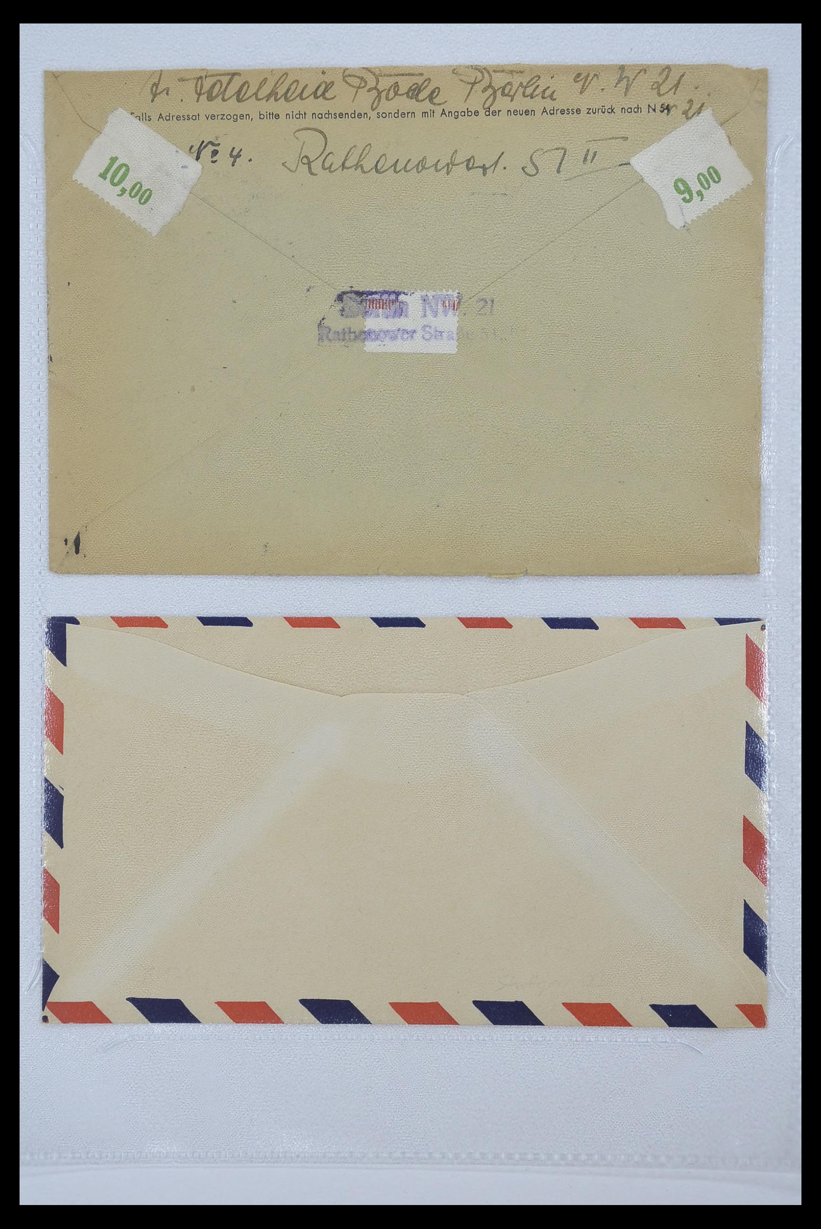 33290 028 - Postzegelverzameling 33290 Berlijn brieven 1948-1957.