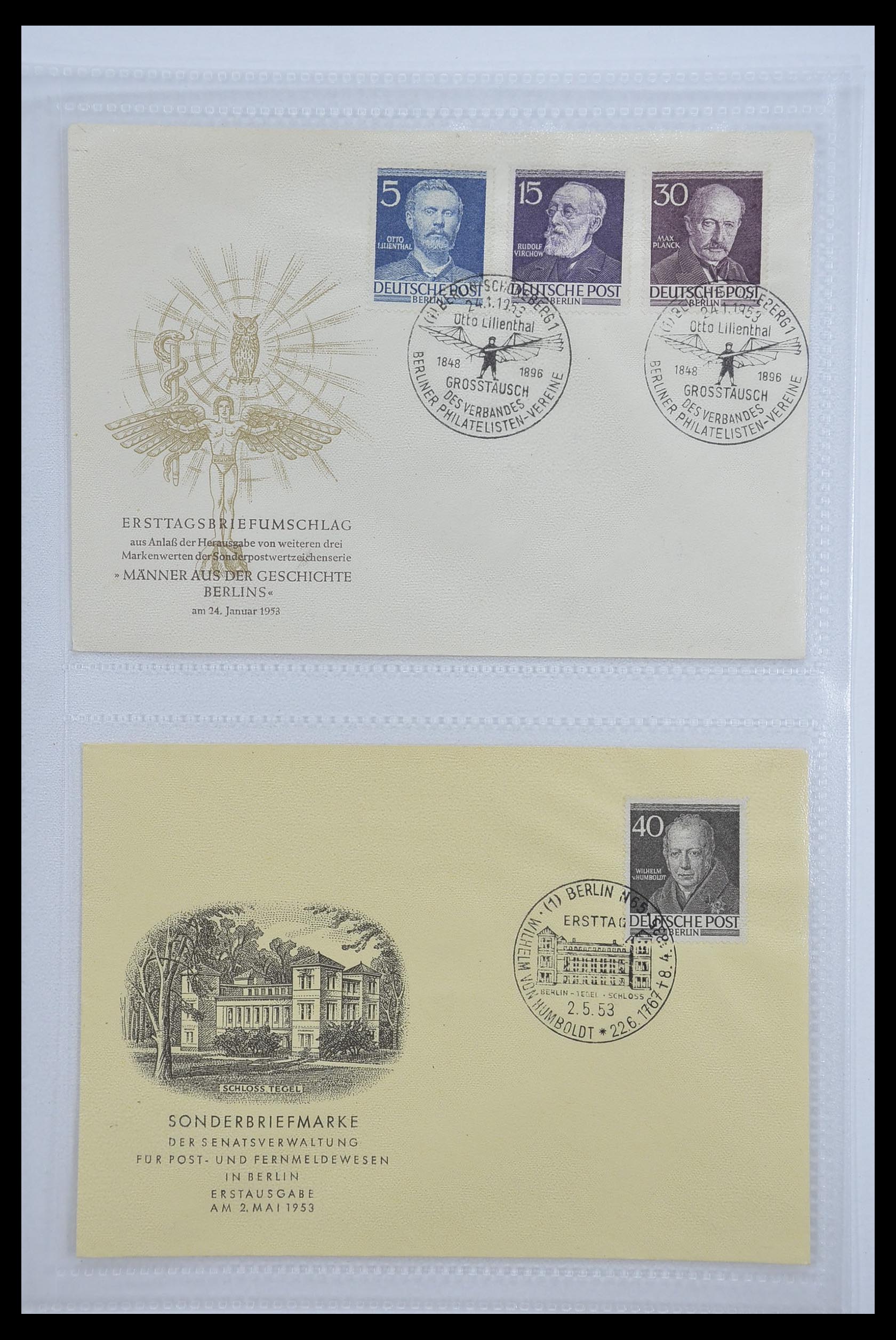 33290 059 - Postzegelverzameling 33290 Berlijn brieven 1948-1957.