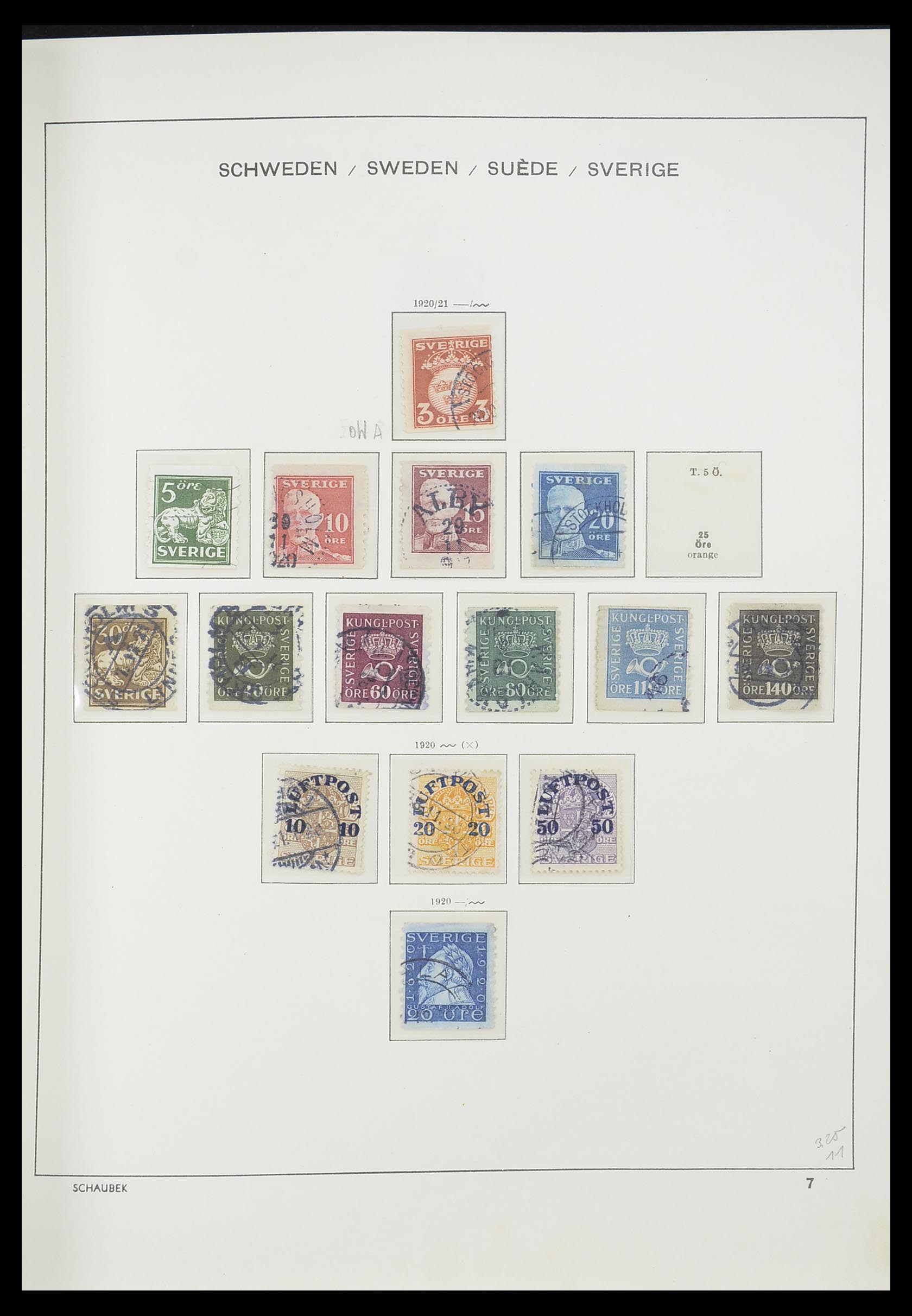 33293 012 - Postzegelverzameling 33293 Zweden 1855-1996.