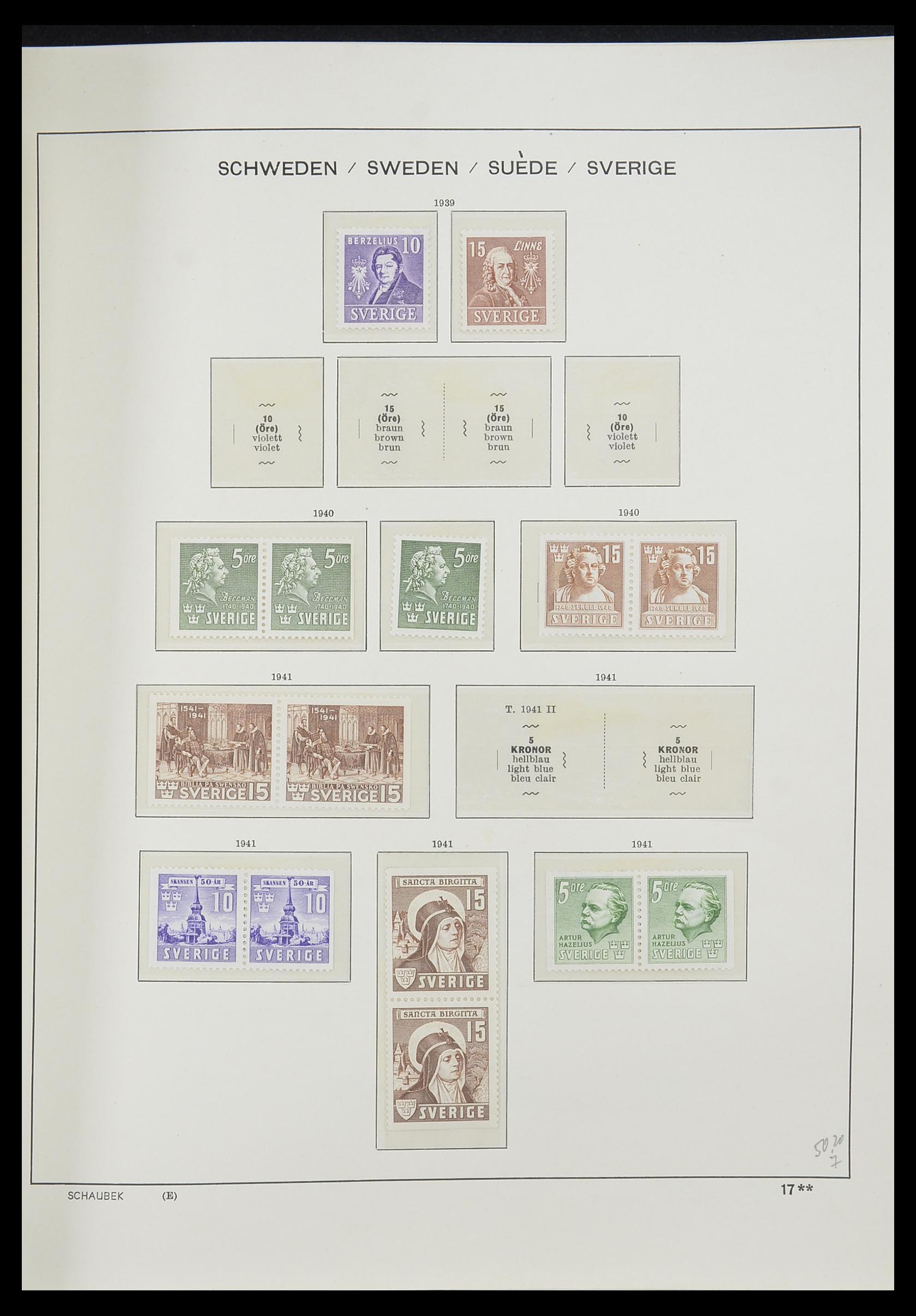 33293 029 - Postzegelverzameling 33293 Zweden 1855-1996.