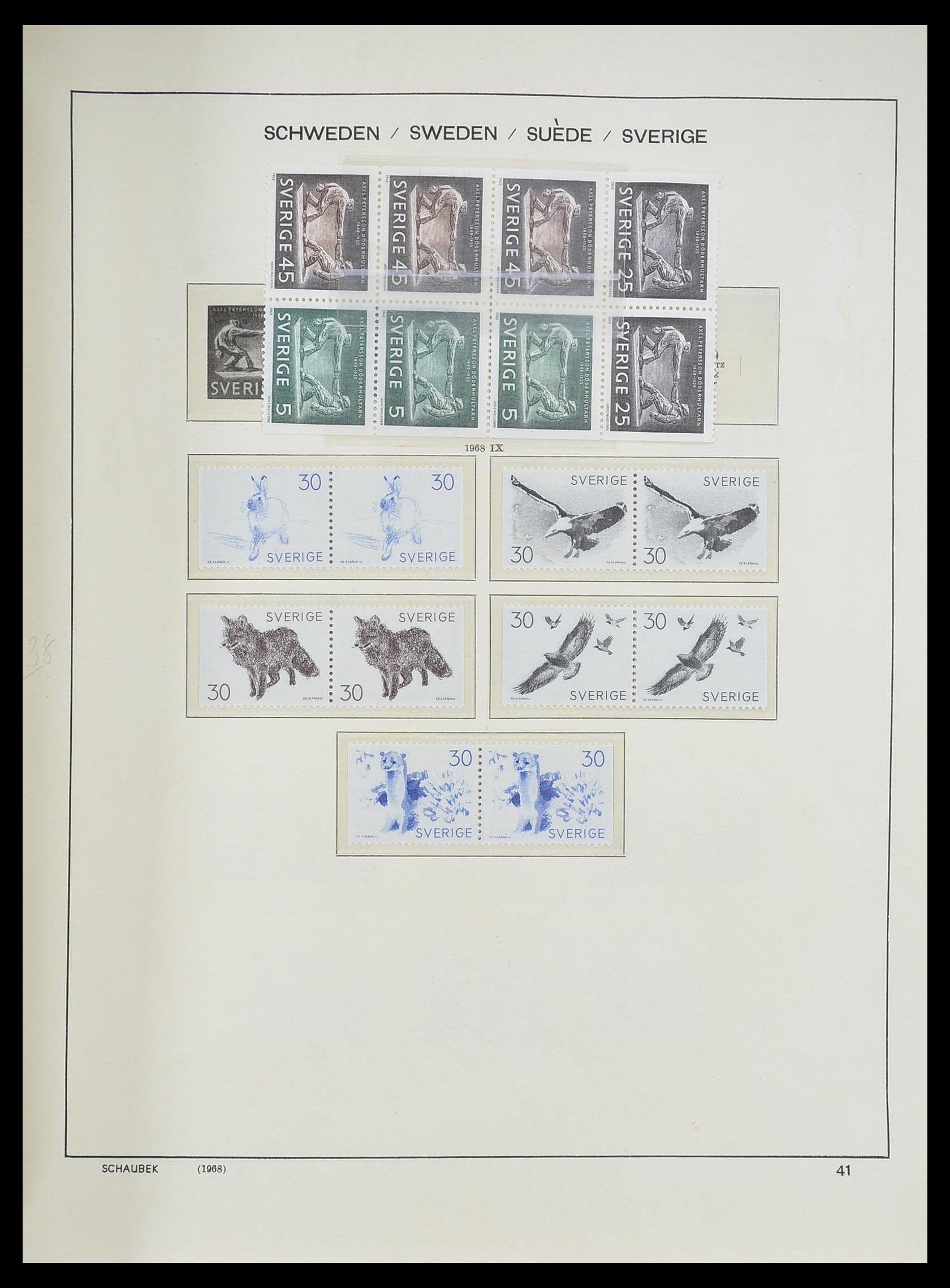33293 081 - Postzegelverzameling 33293 Zweden 1855-1996.