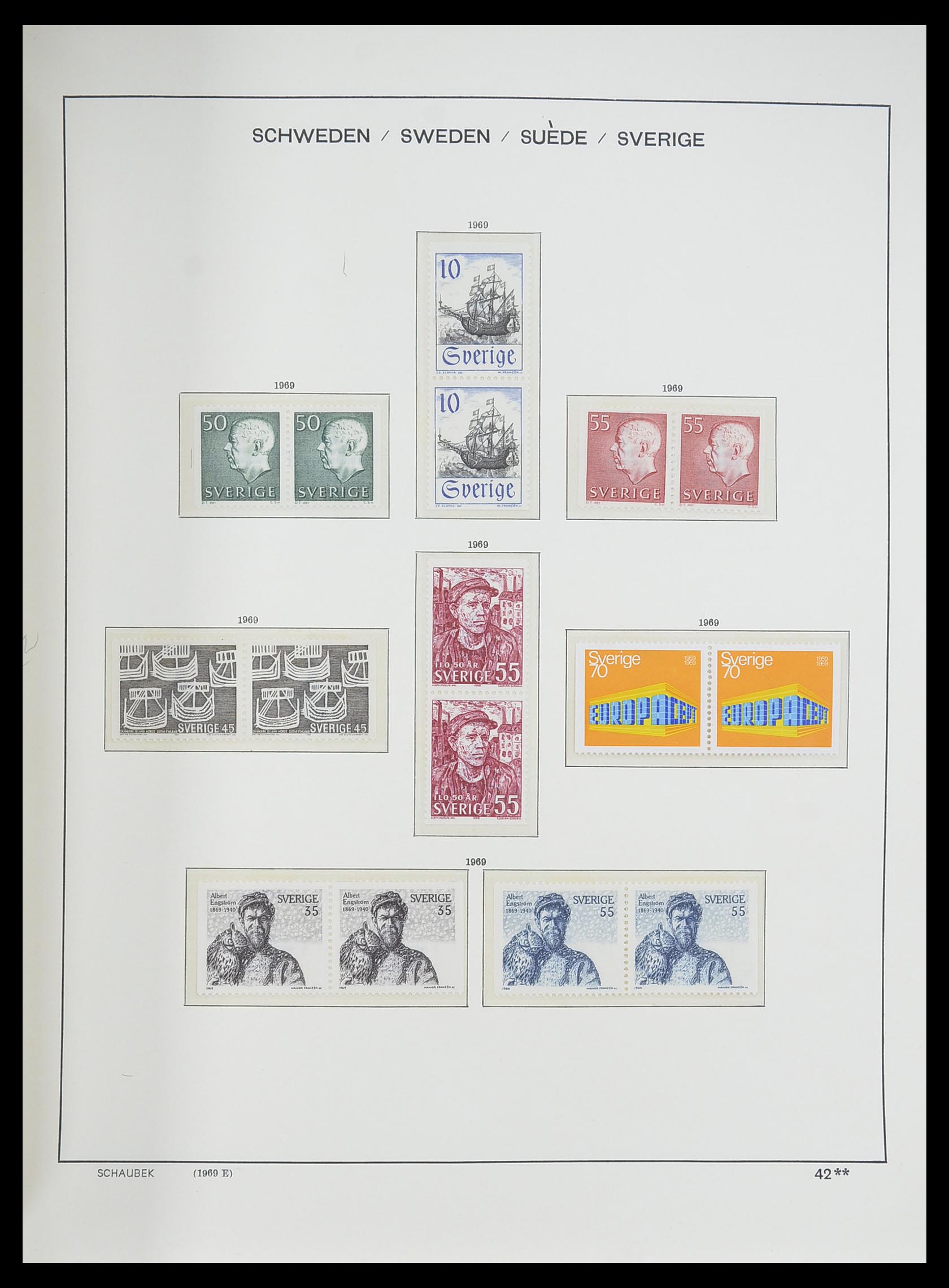 33293 083 - Postzegelverzameling 33293 Zweden 1855-1996.