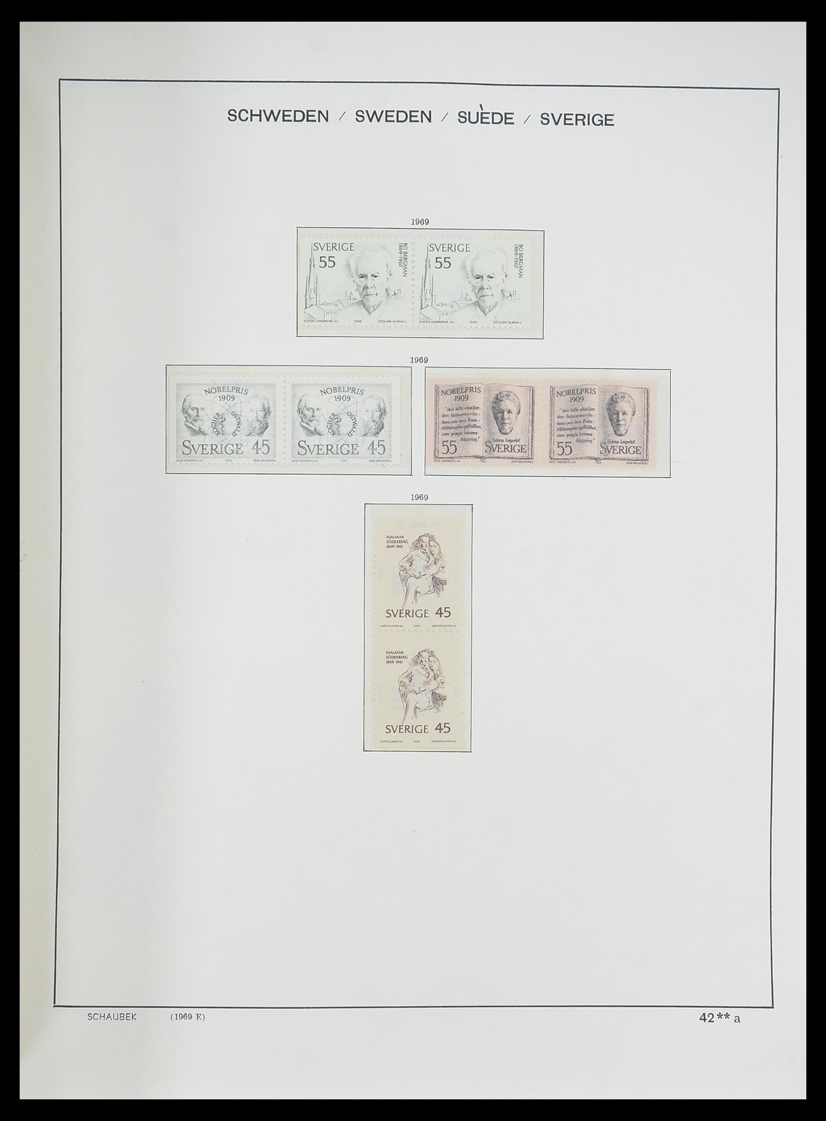 33293 084 - Postzegelverzameling 33293 Zweden 1855-1996.