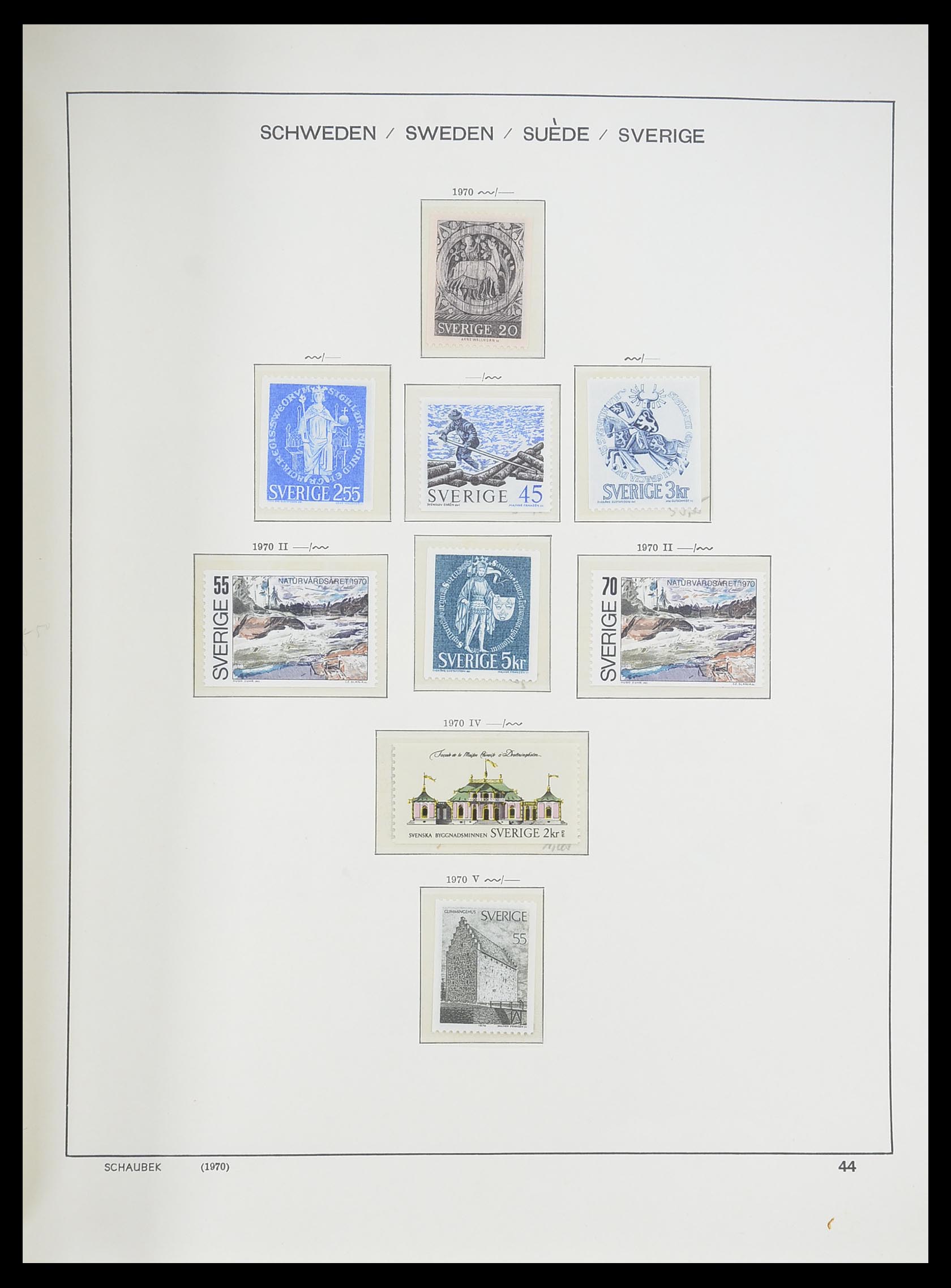 33293 087 - Postzegelverzameling 33293 Zweden 1855-1996.