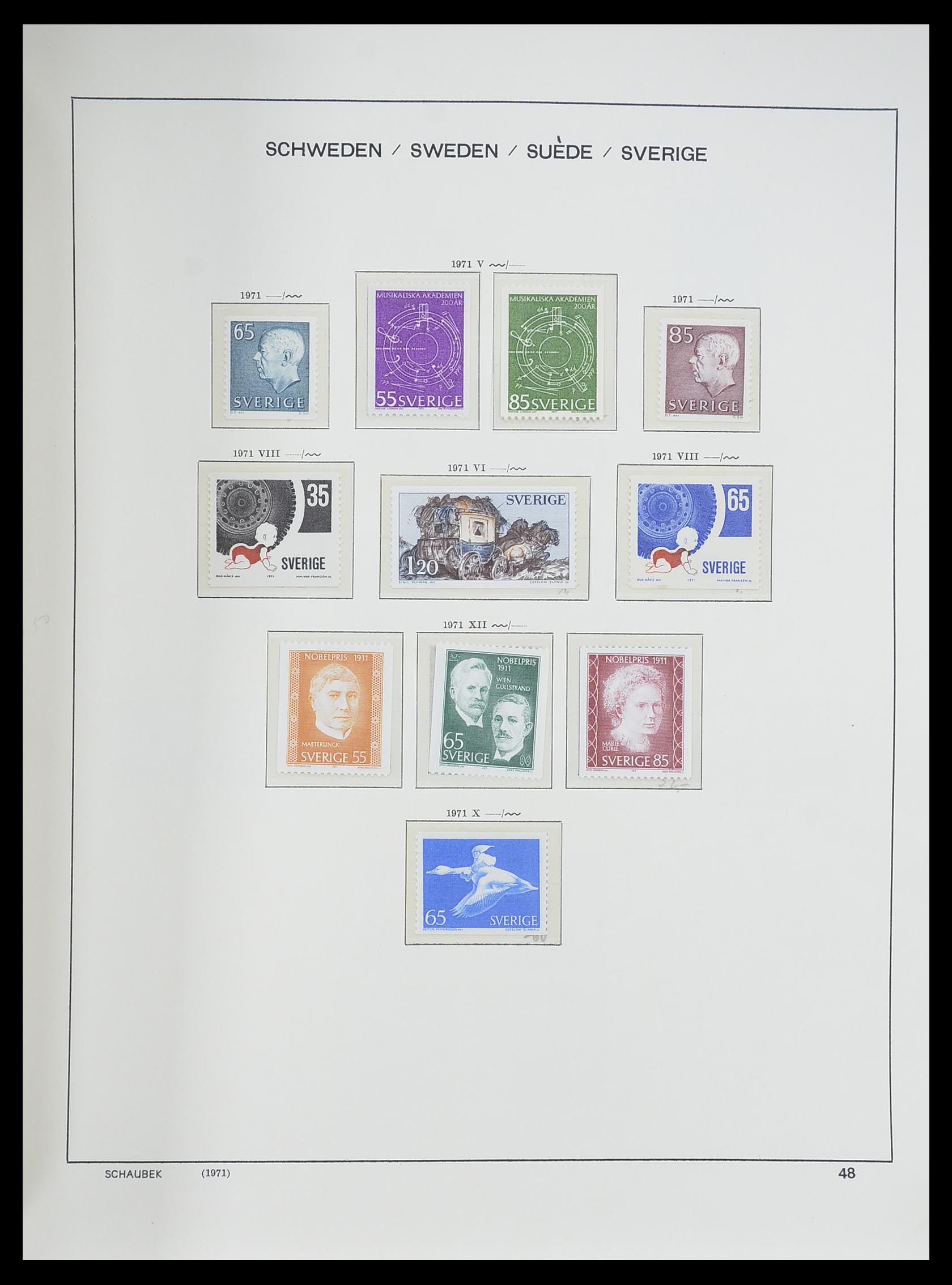 33293 092 - Postzegelverzameling 33293 Zweden 1855-1996.
