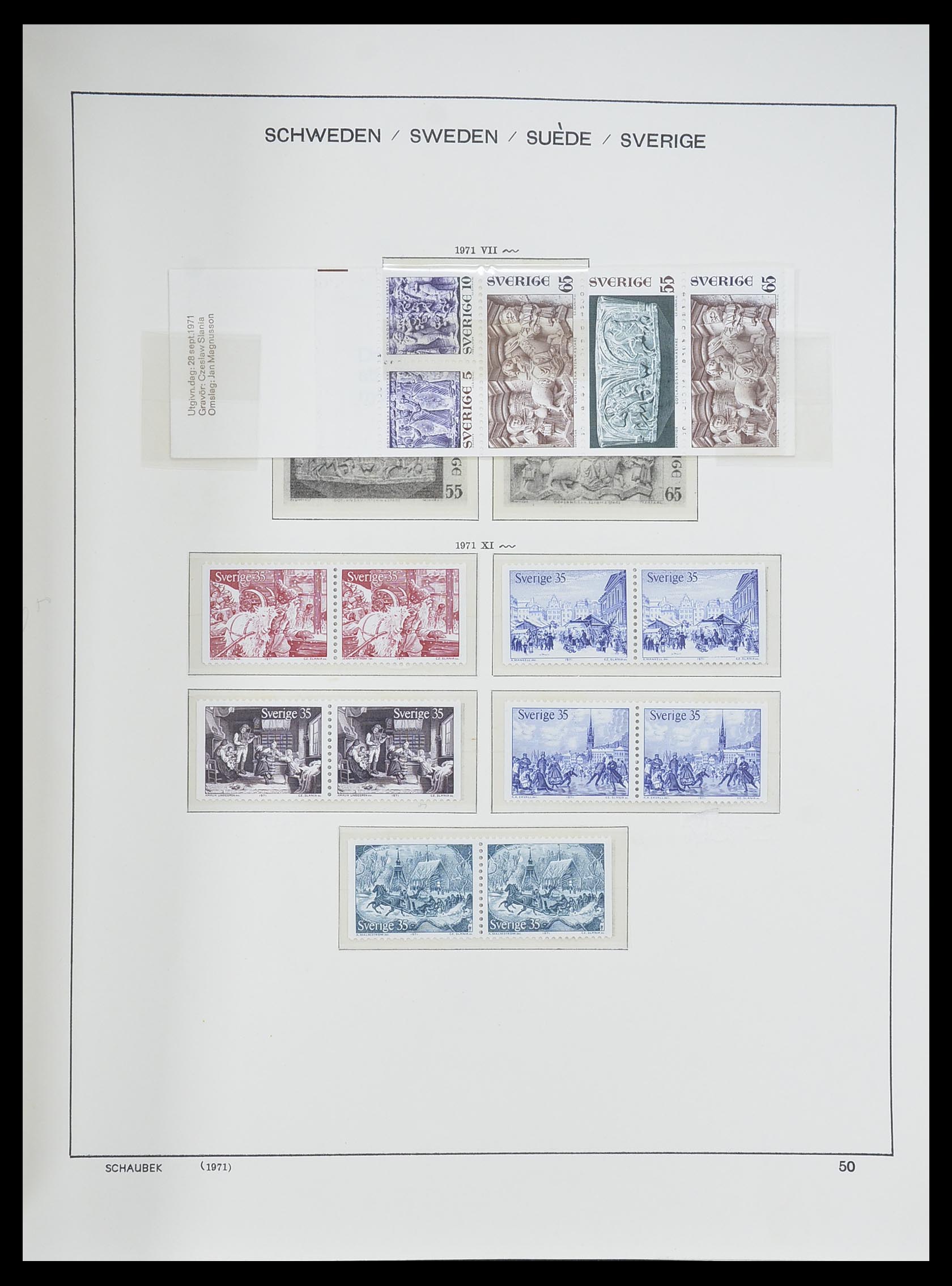 33293 095 - Postzegelverzameling 33293 Zweden 1855-1996.
