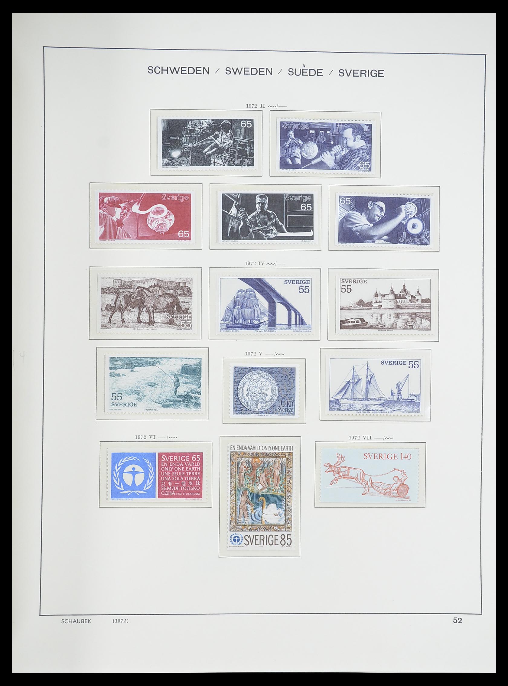 33293 097 - Postzegelverzameling 33293 Zweden 1855-1996.