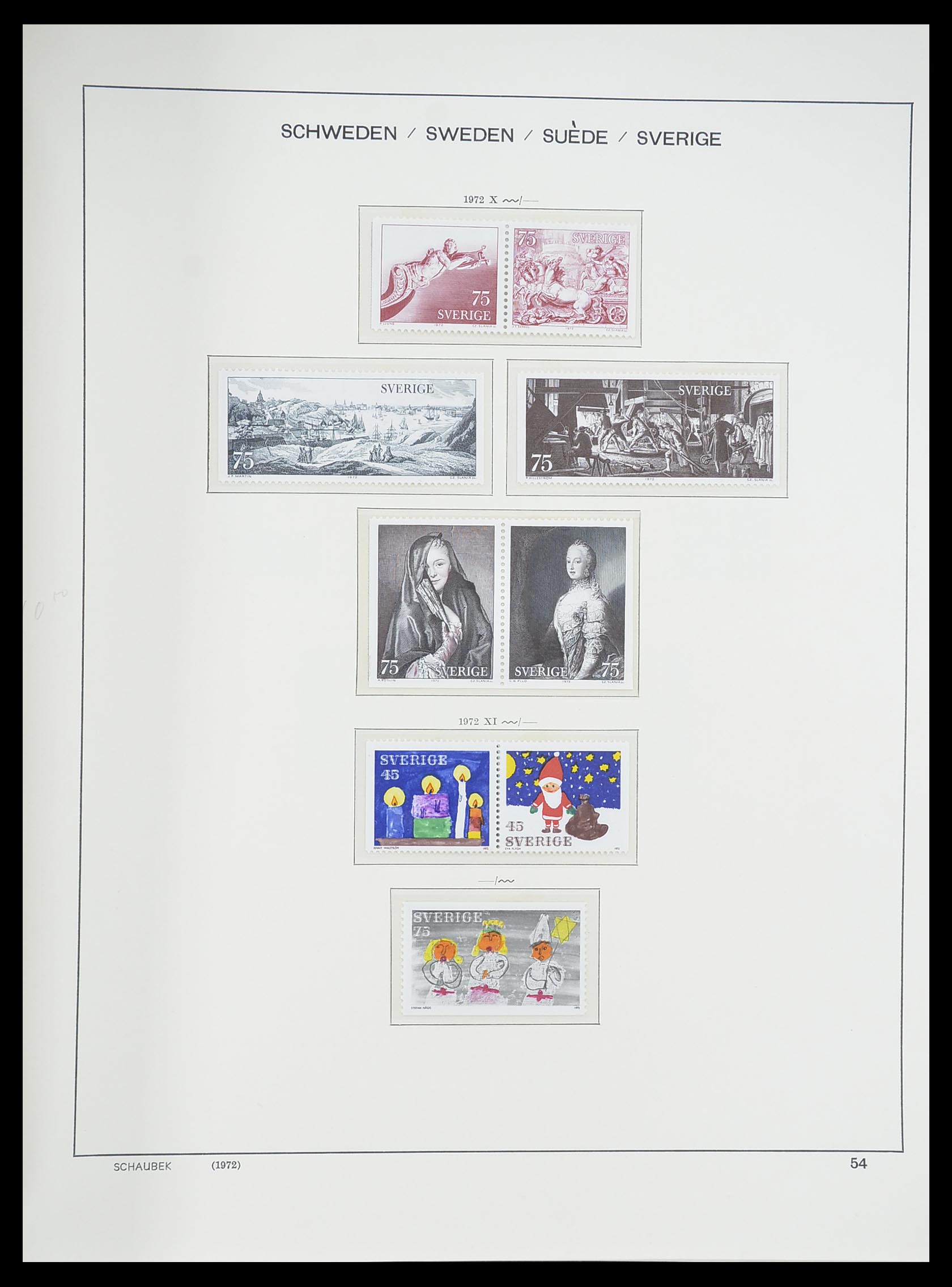 33293 099 - Postzegelverzameling 33293 Zweden 1855-1996.