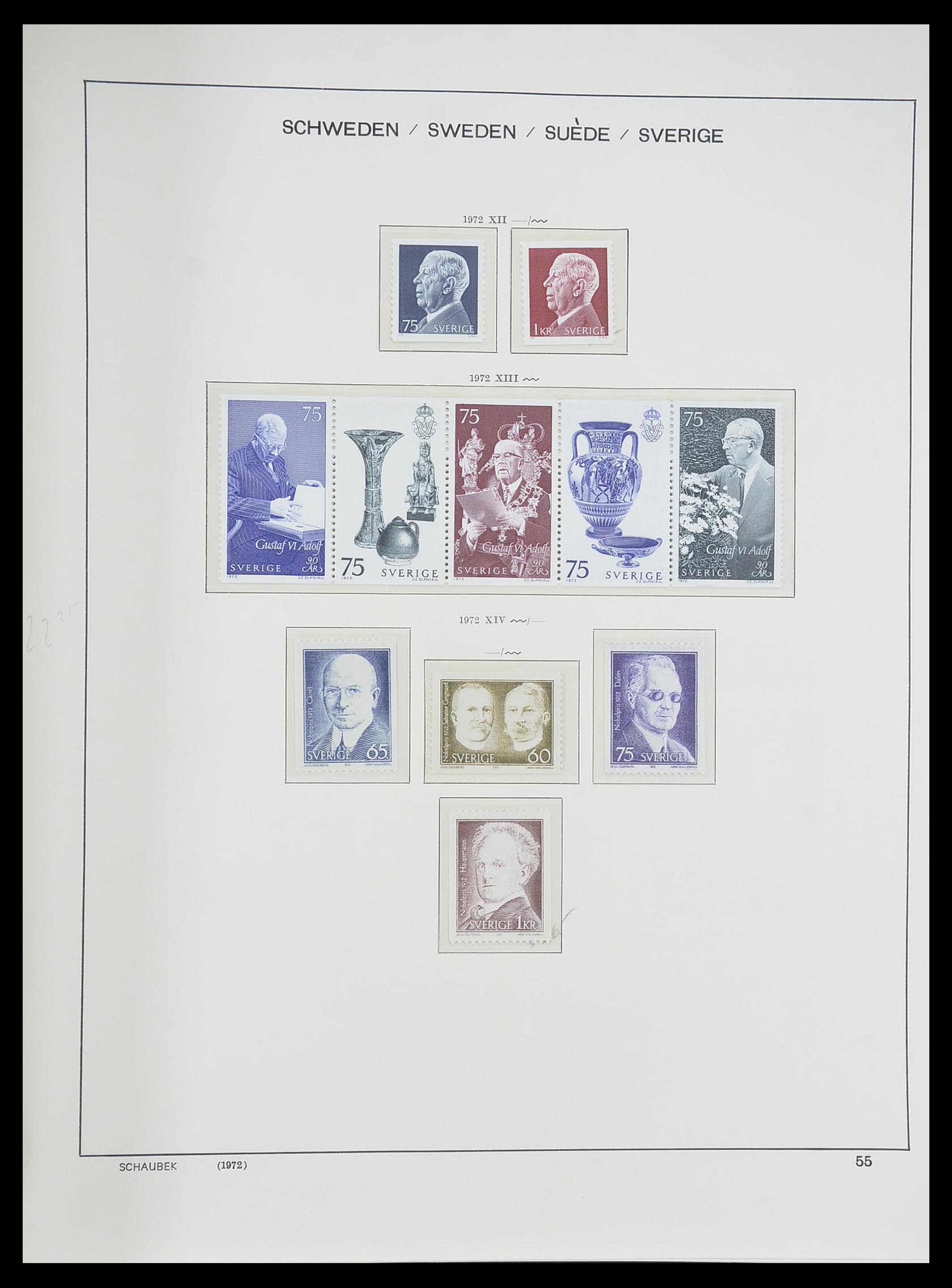 33293 100 - Postzegelverzameling 33293 Zweden 1855-1996.