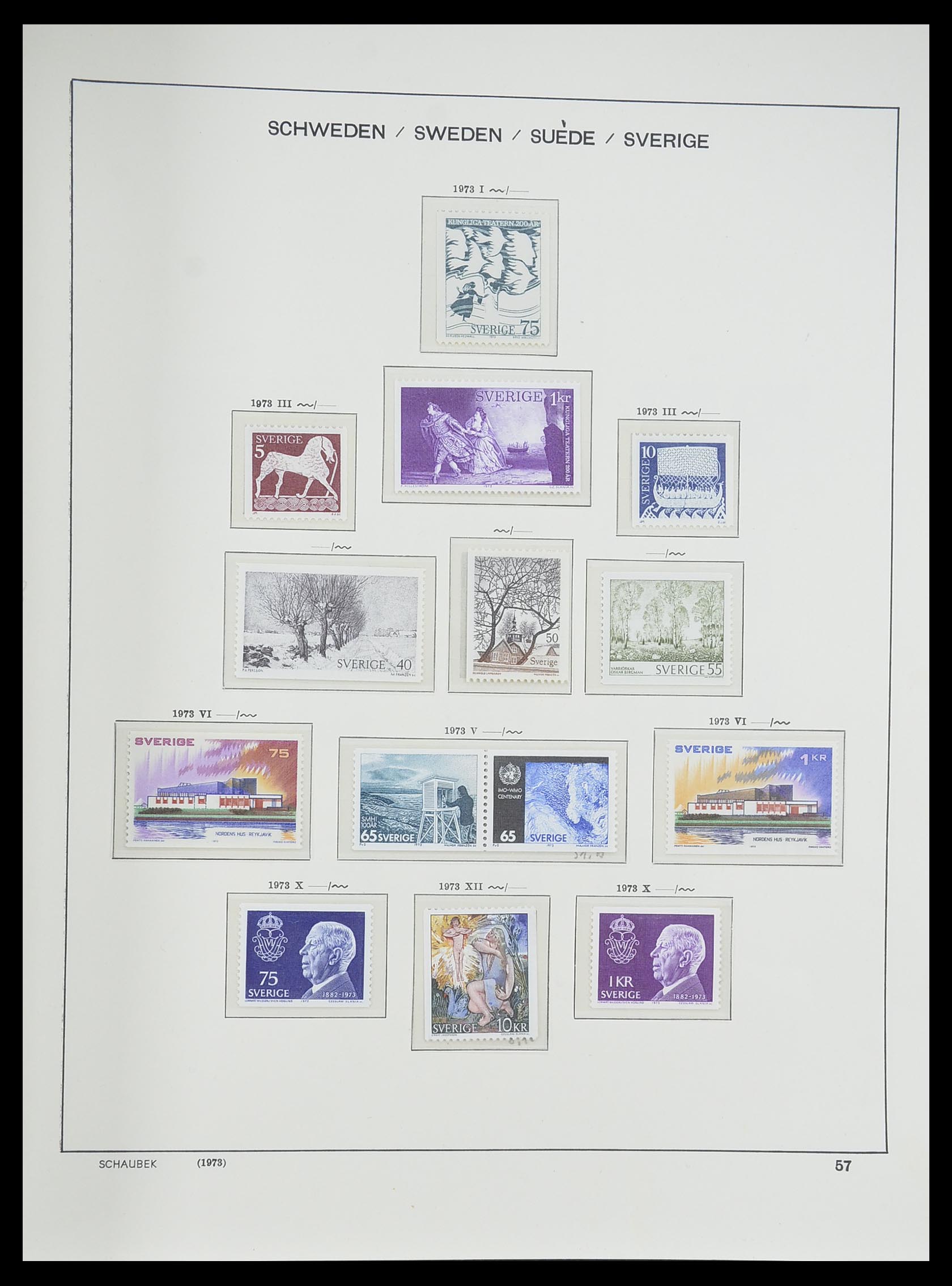 33293 102 - Postzegelverzameling 33293 Zweden 1855-1996.