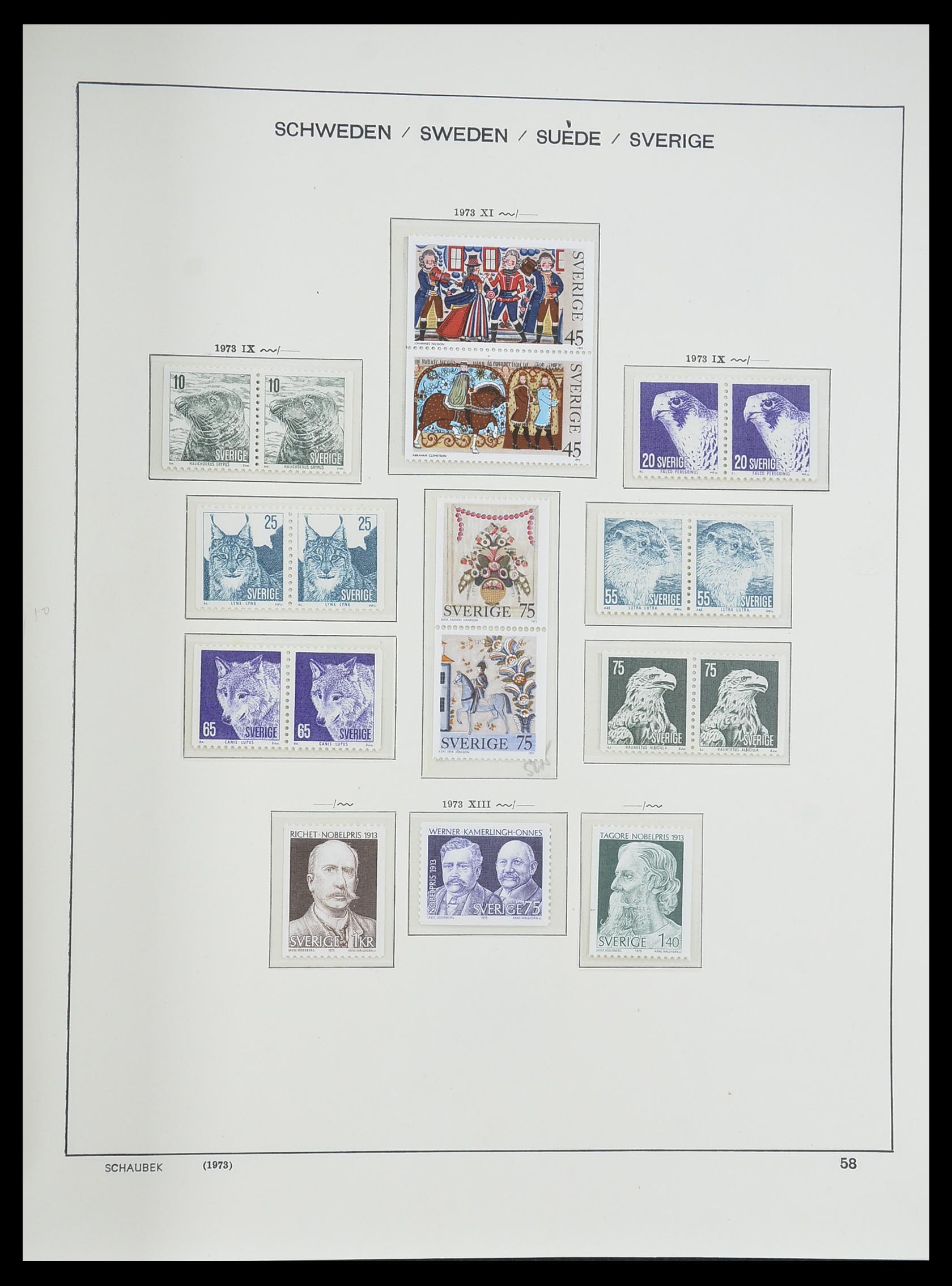 33293 103 - Postzegelverzameling 33293 Zweden 1855-1996.