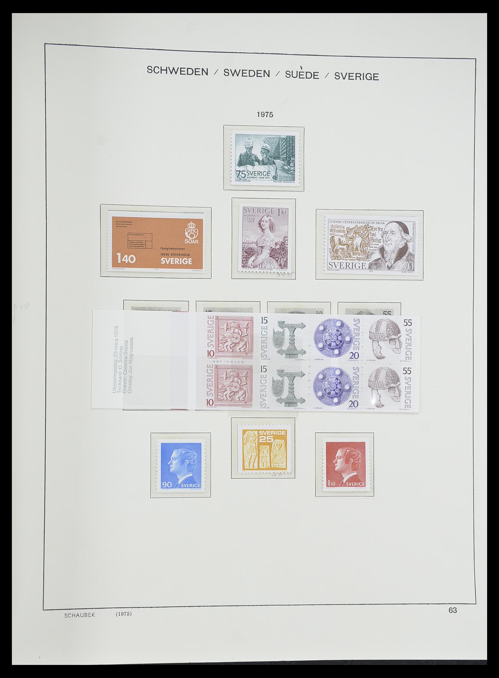 33293 113 - Postzegelverzameling 33293 Zweden 1855-1996.