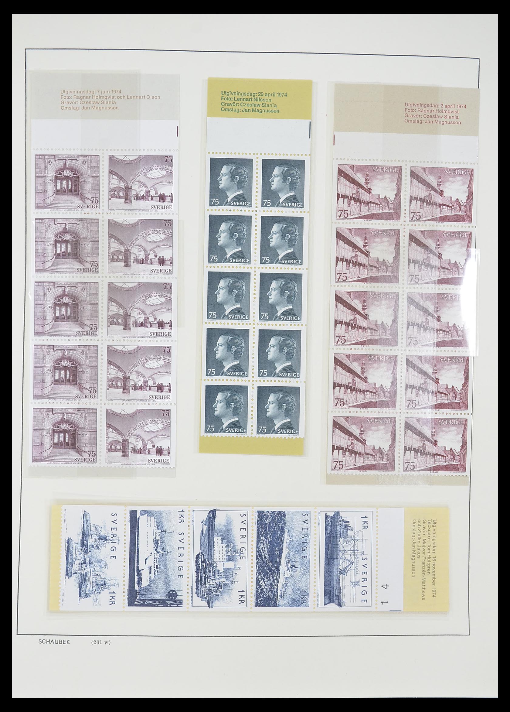 33293 261 - Postzegelverzameling 33293 Zweden 1855-1996.