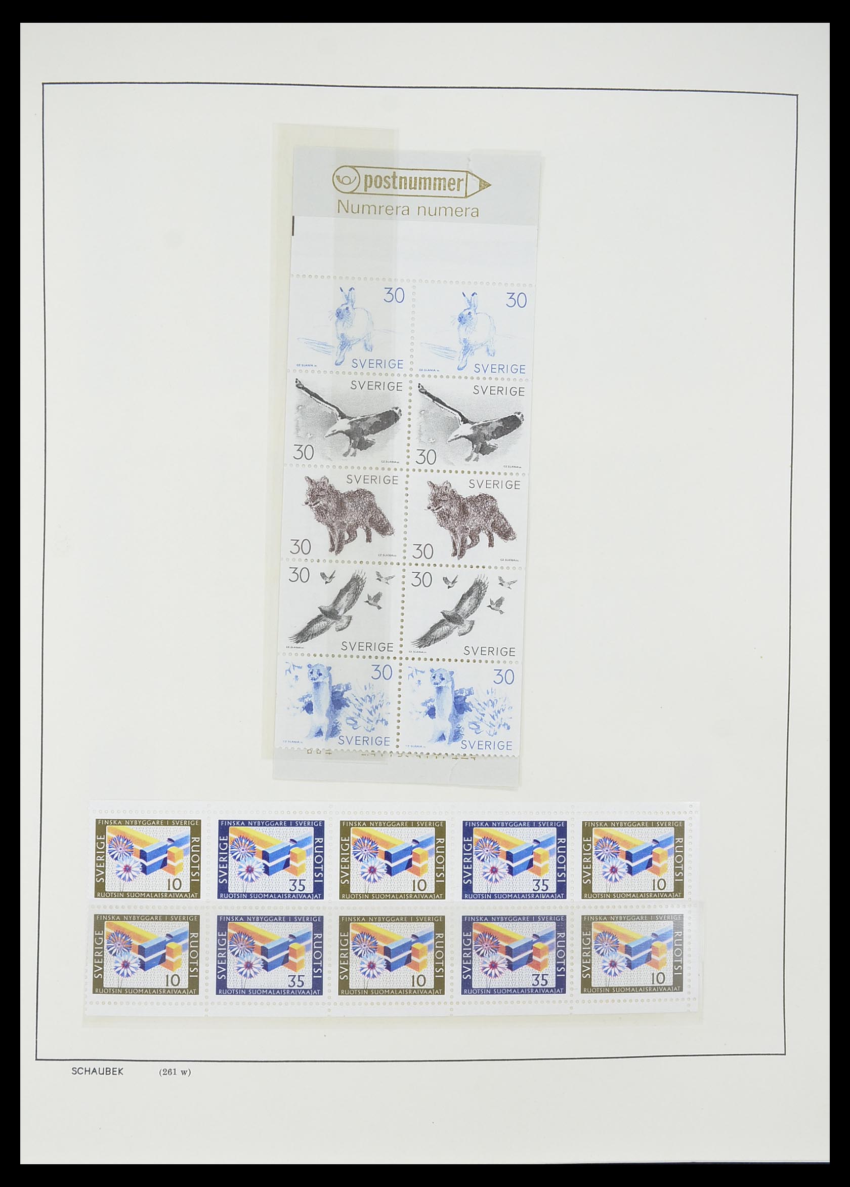 33293 262 - Postzegelverzameling 33293 Zweden 1855-1996.