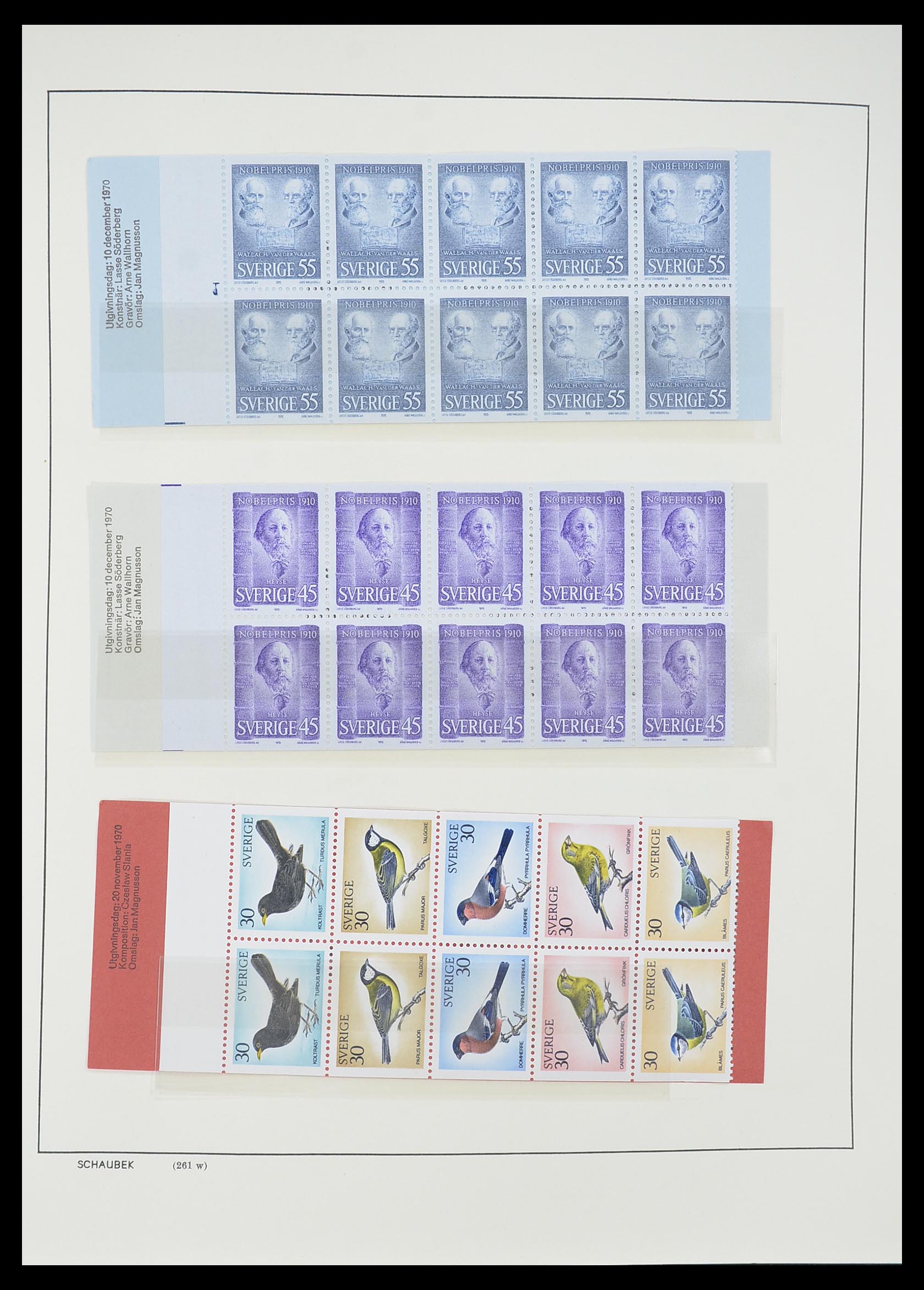 33293 263 - Postzegelverzameling 33293 Zweden 1855-1996.