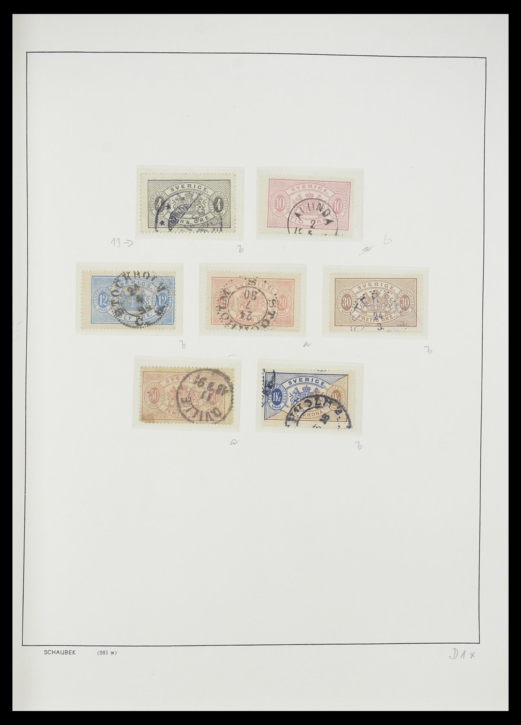 33293 273 - Postzegelverzameling 33293 Zweden 1855-1996.