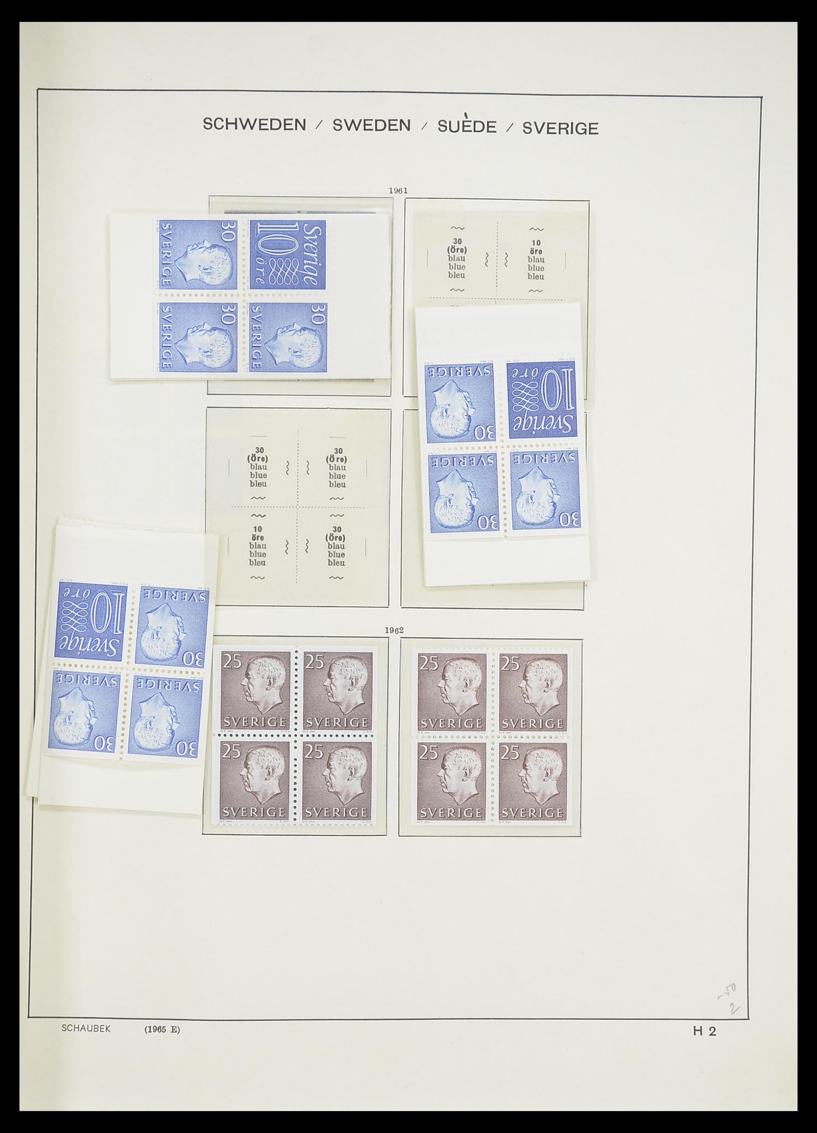 33293 277 - Postzegelverzameling 33293 Zweden 1855-1996.