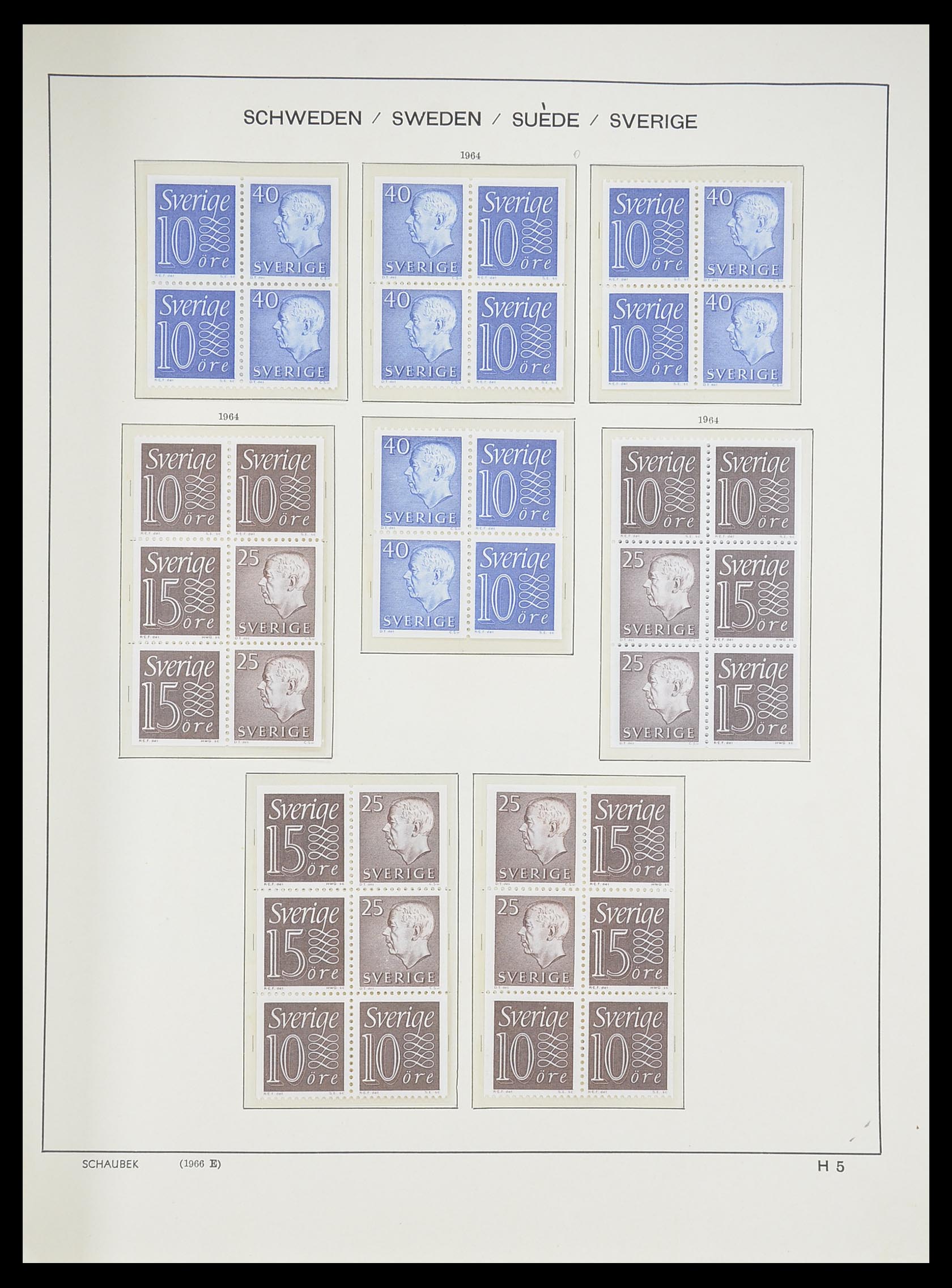 33293 282 - Postzegelverzameling 33293 Zweden 1855-1996.