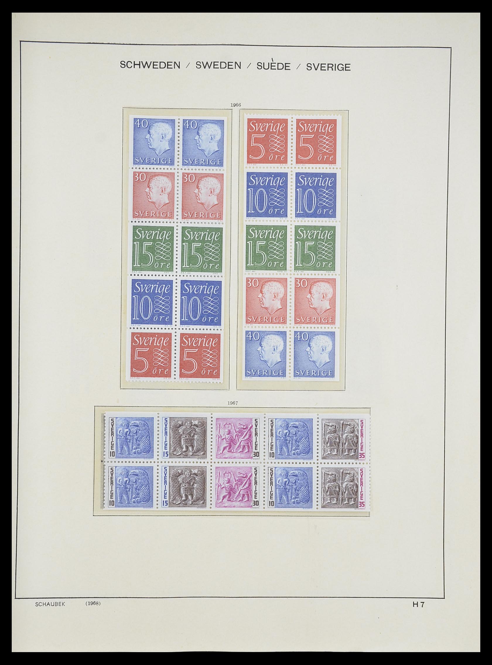 33293 286 - Postzegelverzameling 33293 Zweden 1855-1996.